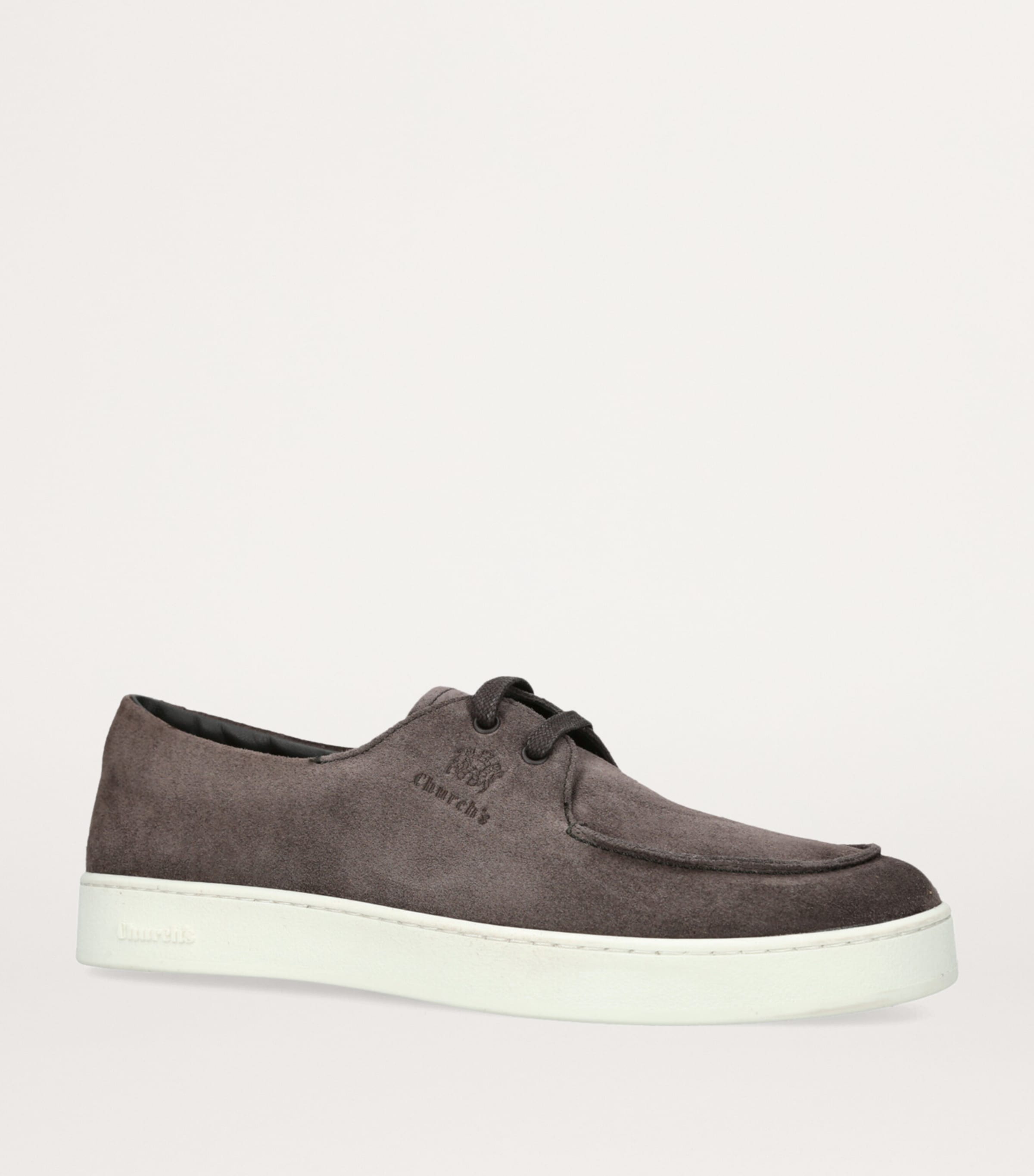 Suede Longsight Slip-On Sneakers DARK BROWN Image 4