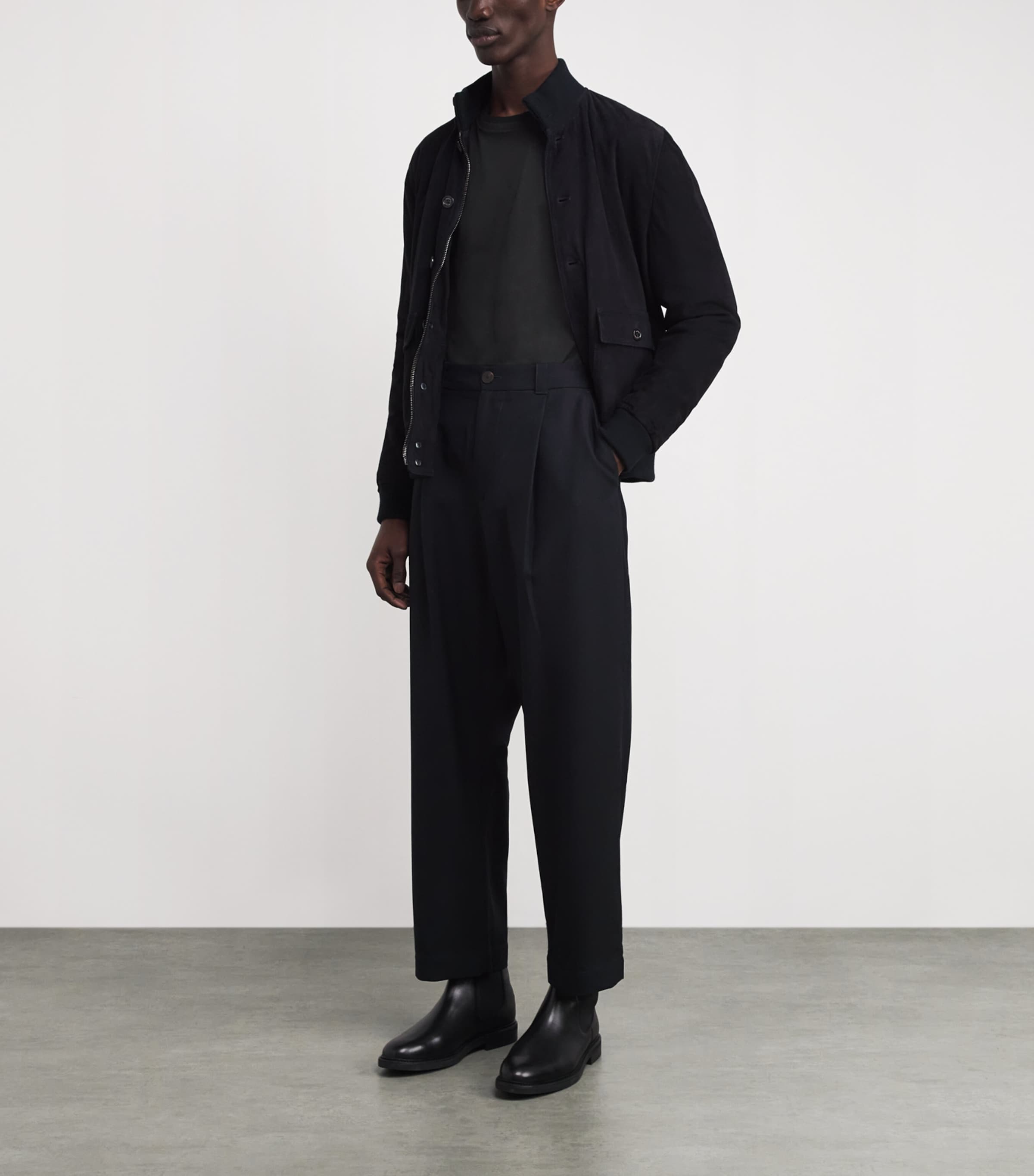 Cotton Double-Neck T-Shirt 100 Image 2