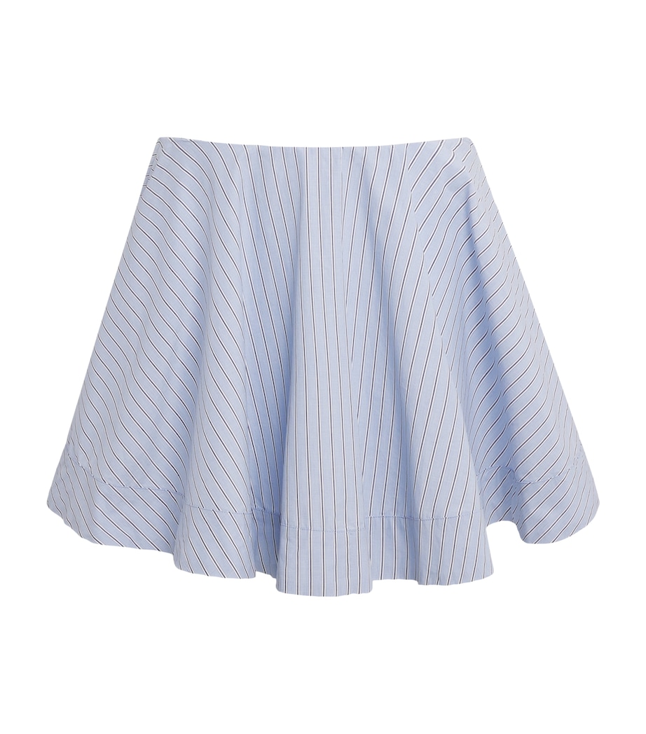 Organic Cotton Stripe Mini Skirt 01M LAVENDER LUSTRE Image 1