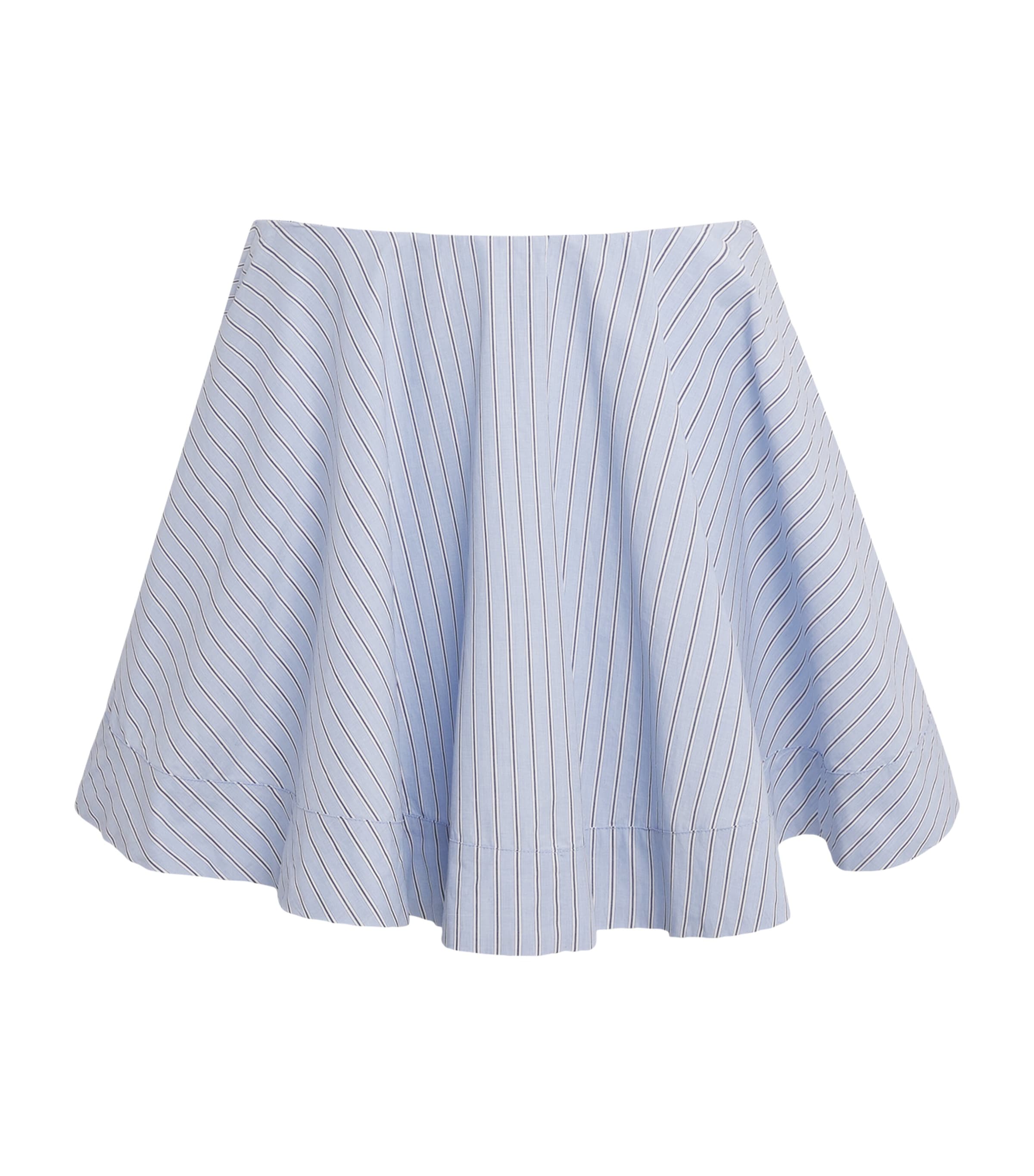 GANNI Organic Cotton Stripe Mini Skirt | Women Clothing | Skirts | Mini Skirts | Women New In | Womens Clothing | Designers | Ganni