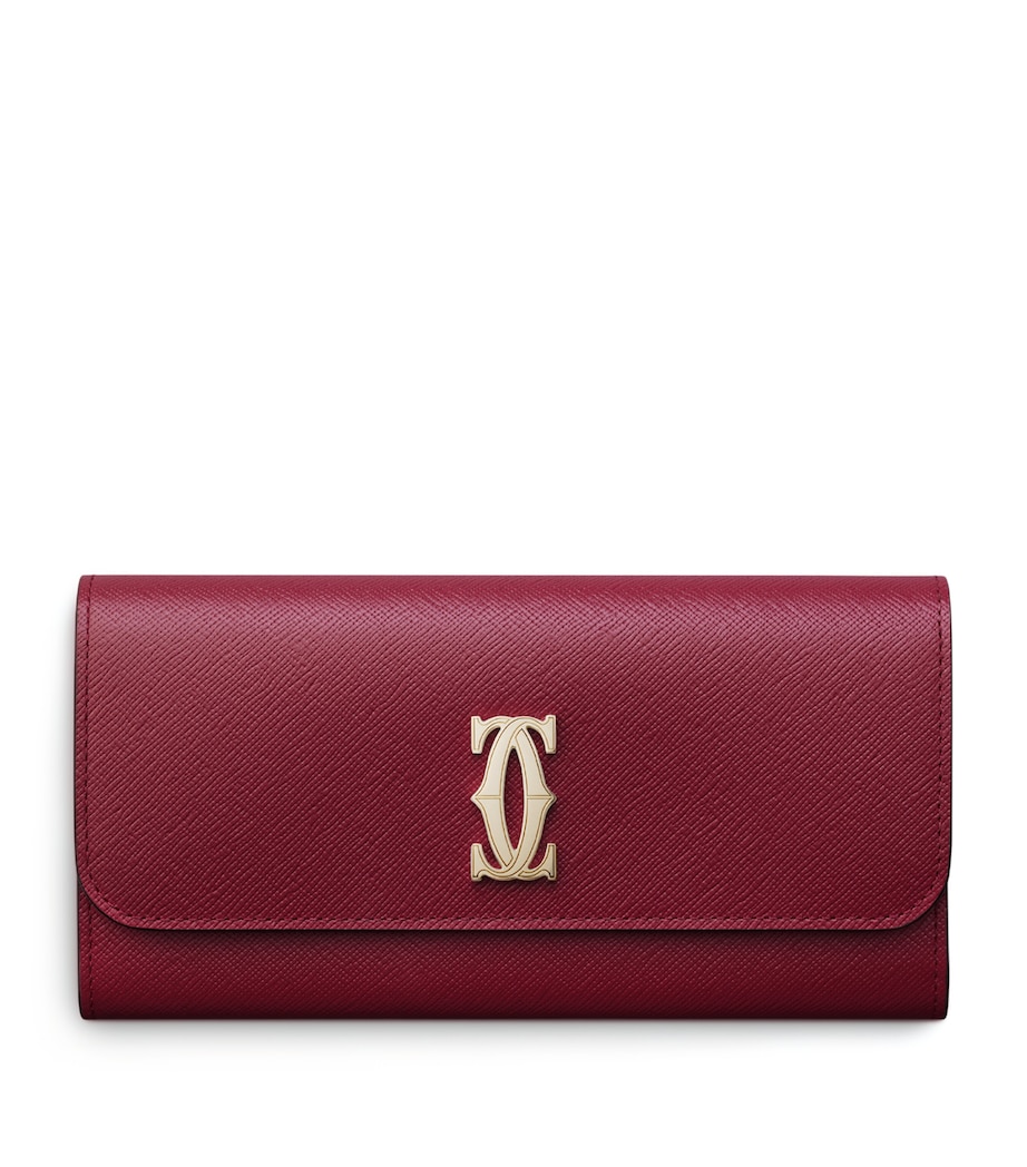Cartier Leather C de Cartier International Wallet Red Image 1