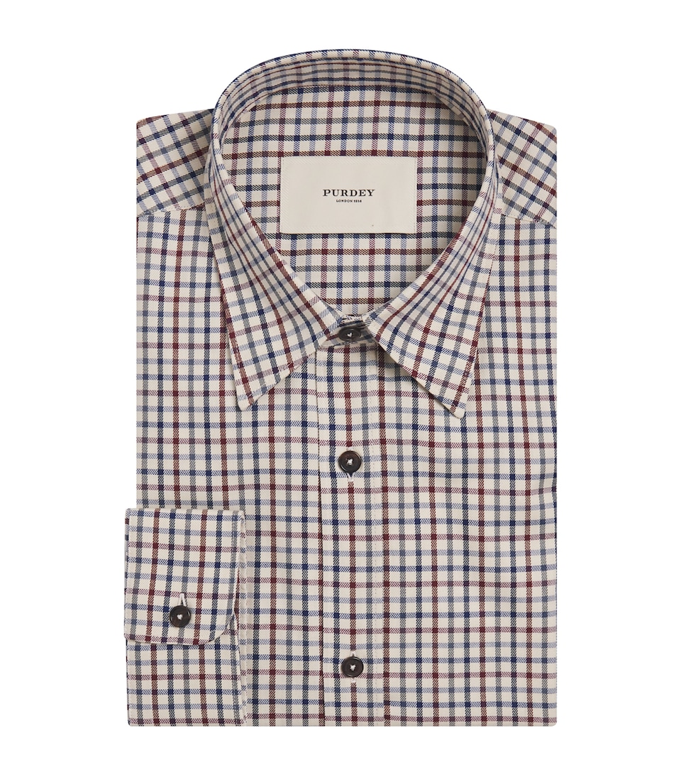 Cotton Check Tattersall Shirt
