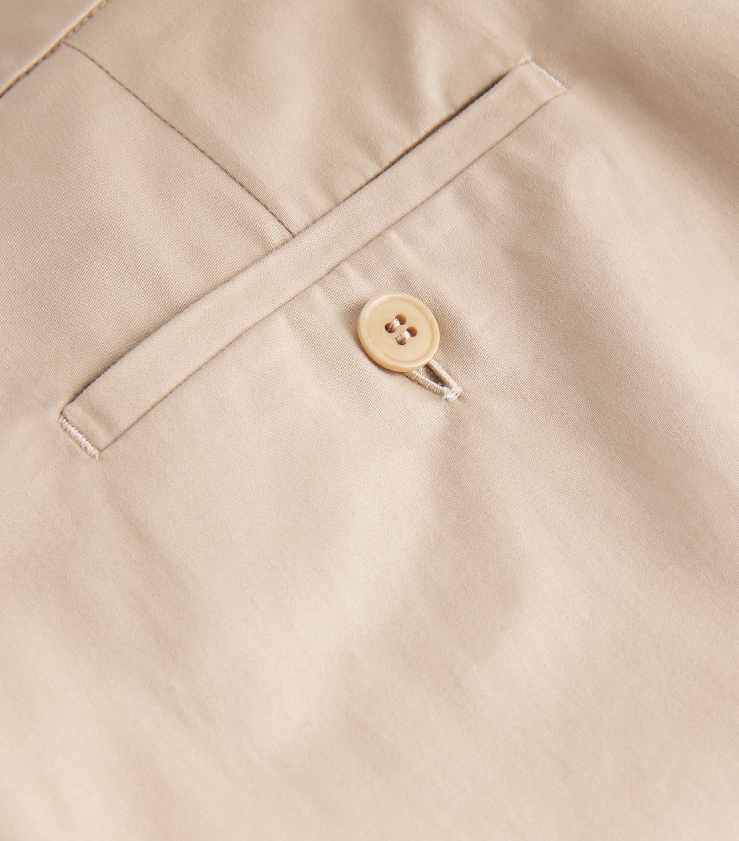 Cotton Straight Trousers BEIGE Image 5