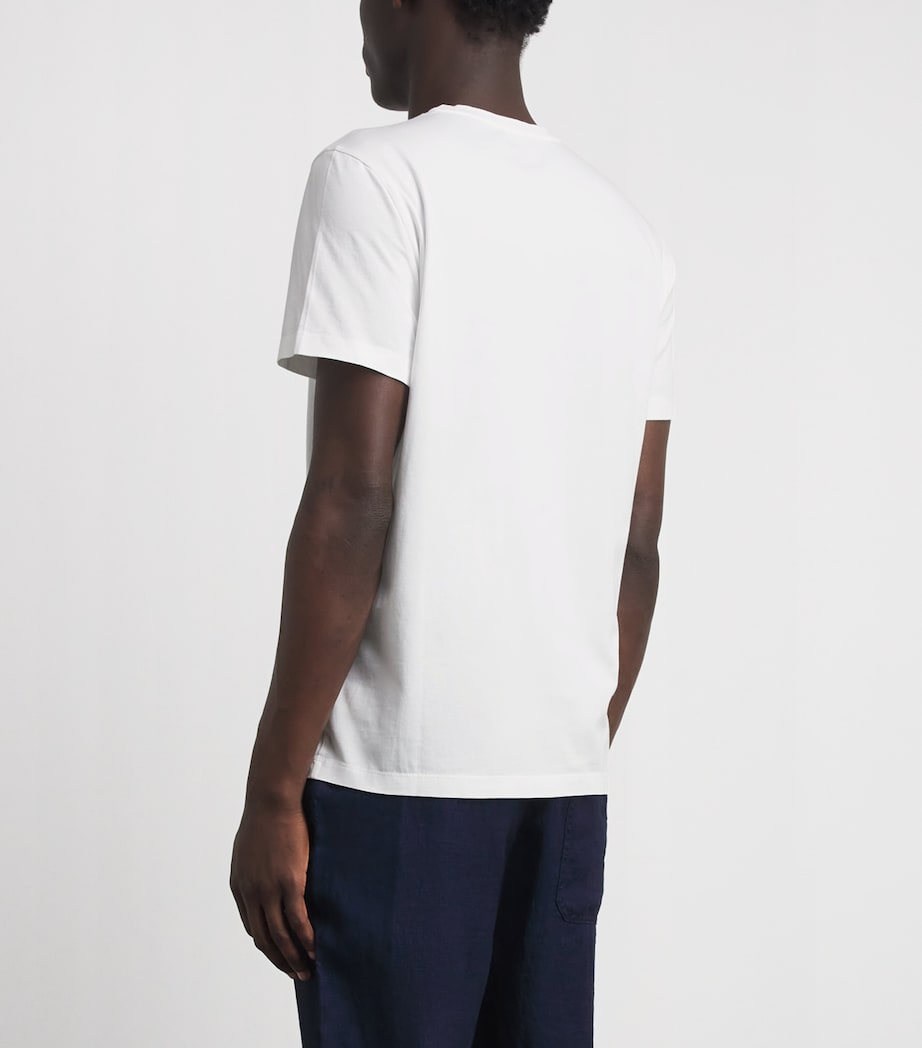 PAIGE Mens Pima Cotton T-Shirt White Image 5