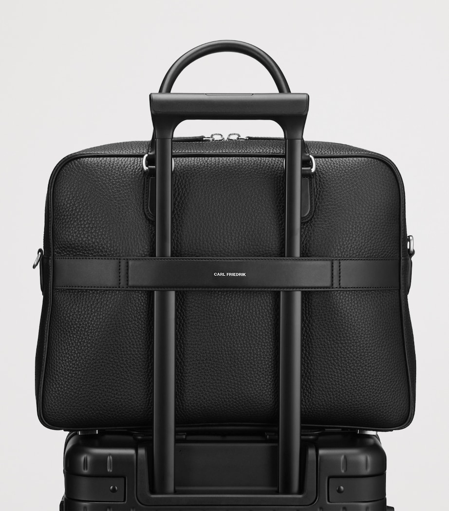 Leather Dunloe Briefcase BLACK Image 4