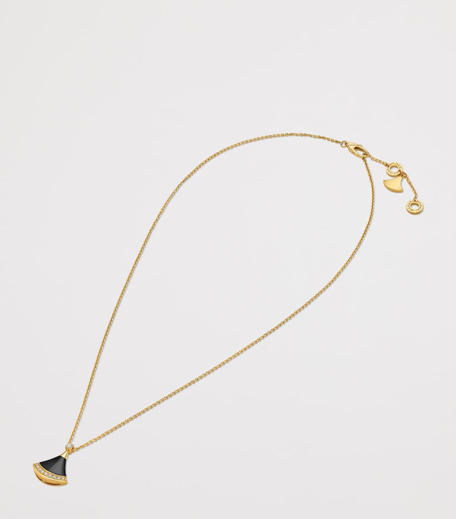 Yellow Gold, Diamond and Onyx Divas’ Dream Necklace YELLOW GOLD Image 2