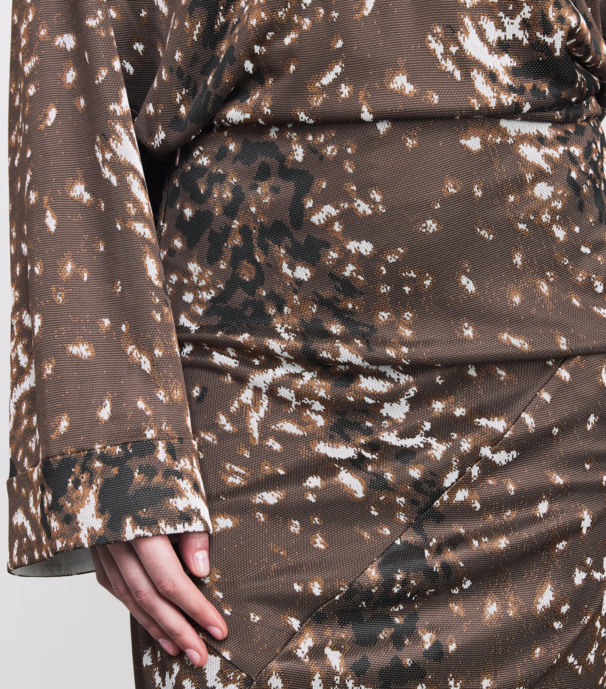 Fawn Print Maxi Dress 221 CHCOLTE BRWN FWN Image 6