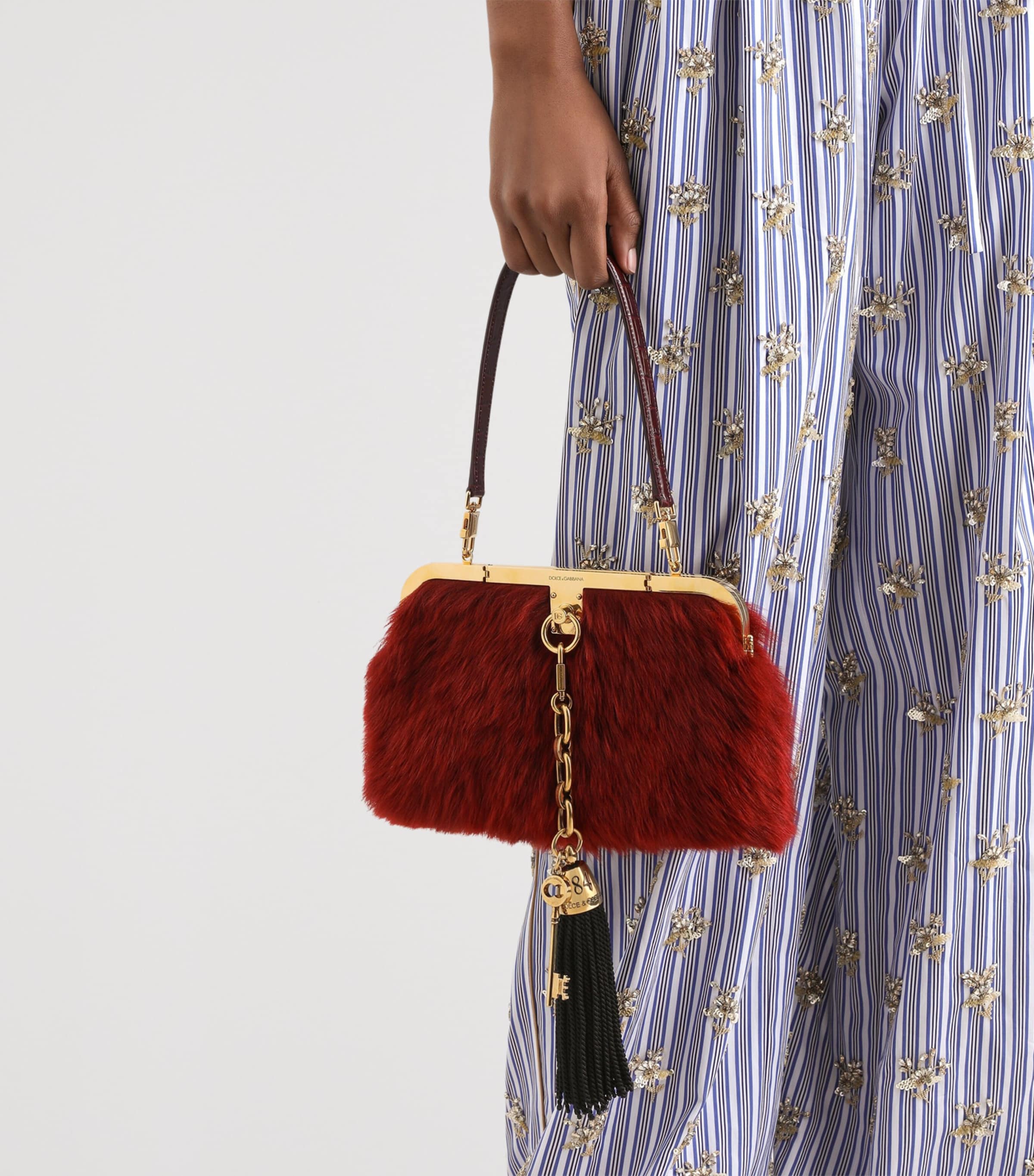 Dolce&Gabbana Leather Fringe Keyring Oro Devot Image 2