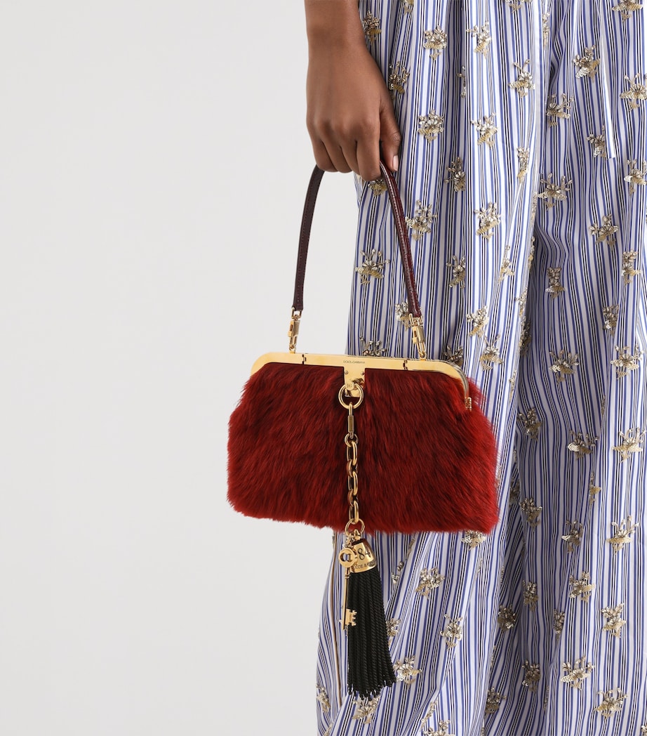 Dolce&Gabbana Leather Fringe Keyring Oro Devot Image 2