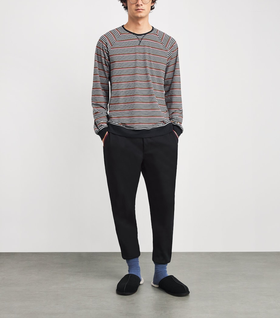 Artist Stripe Lounge Sweatpants BLACK Image 2