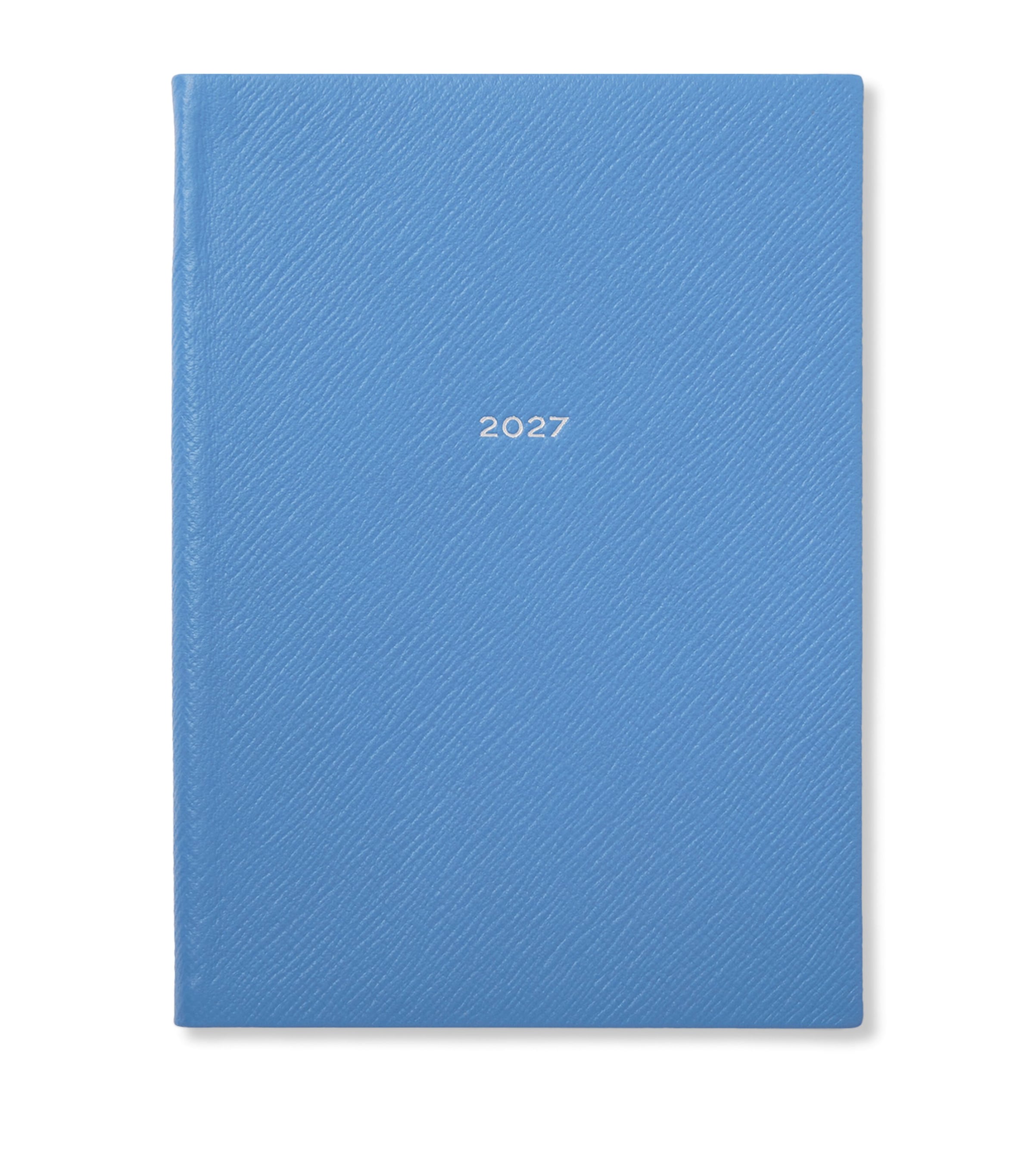 Smythson Leather Soho Weekly Diary 2027 Nile Blue Image 1