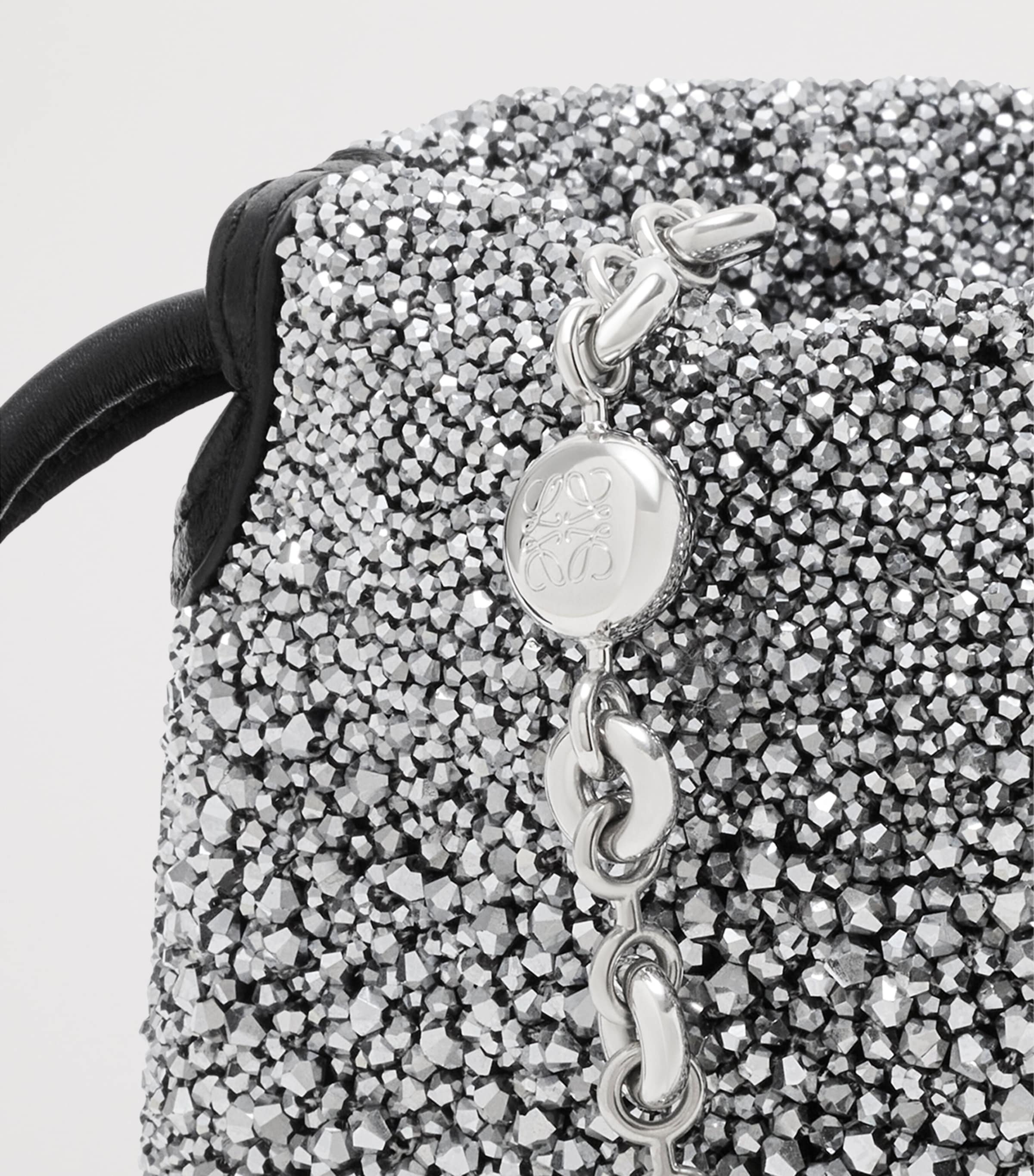 LOEWE Mini Beaded Flamenco Purse Black/silver Image 8