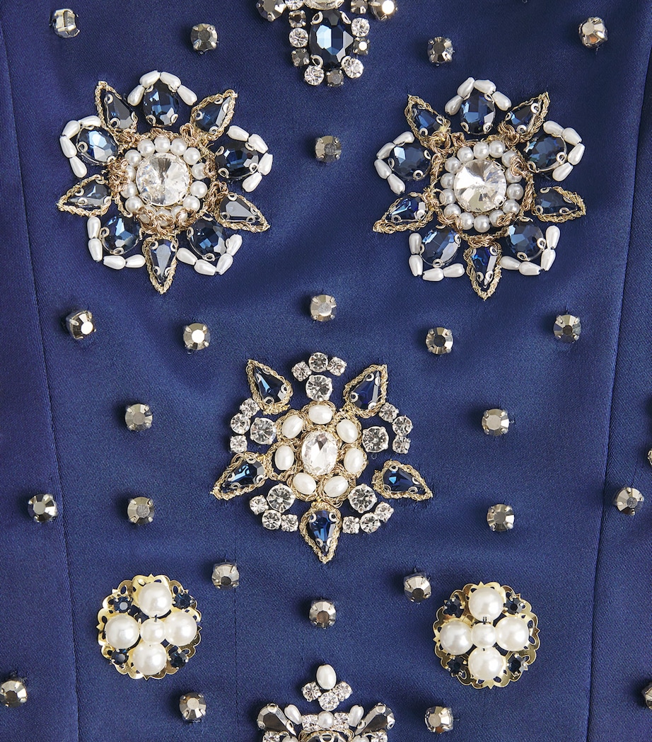 Embellished Lilliana Crop Top B401 MIDNIGHT BLUE Image 5