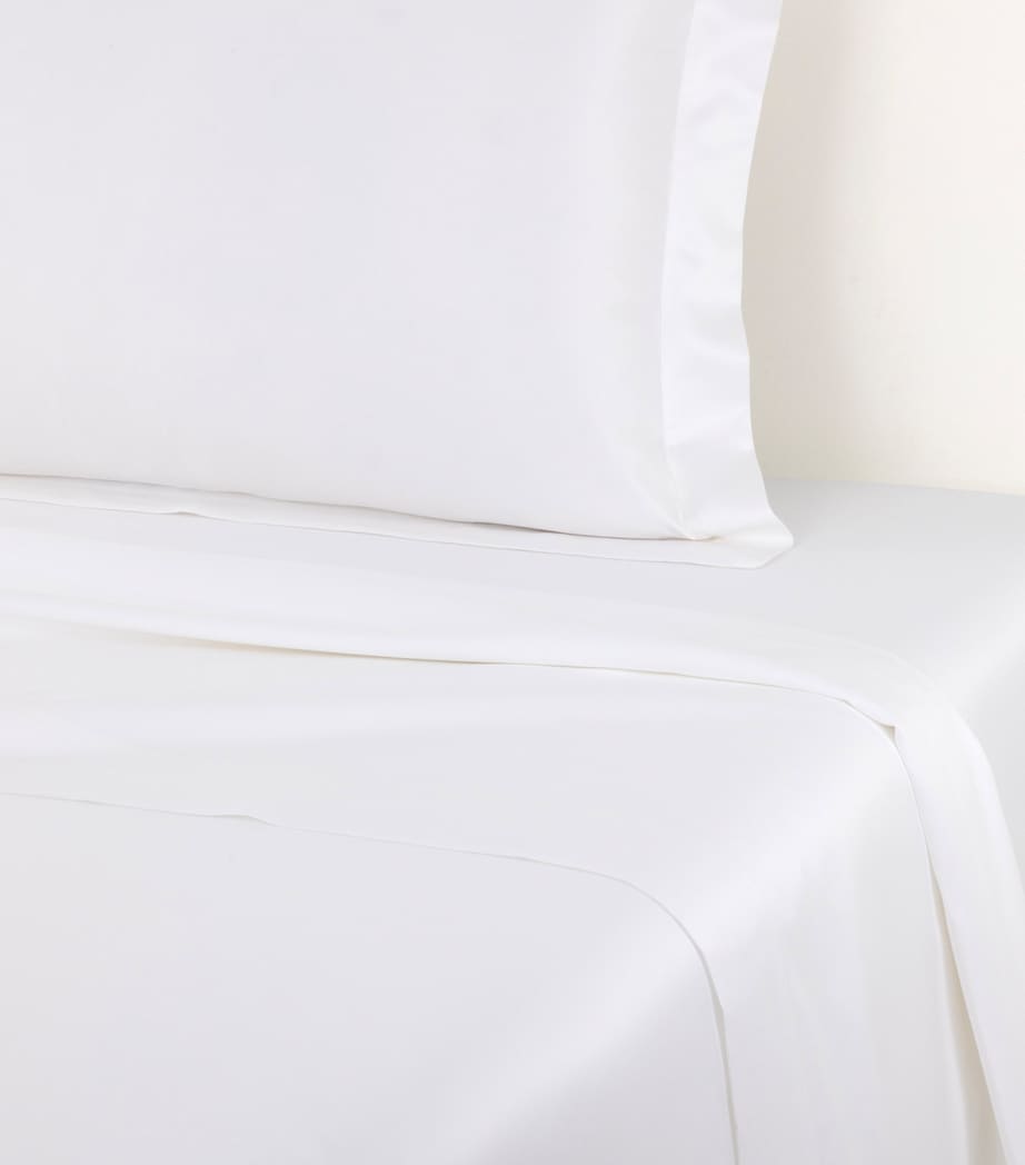 Prodige Super King Flat Sheet (270cm x 320cm) BLANC Image 2