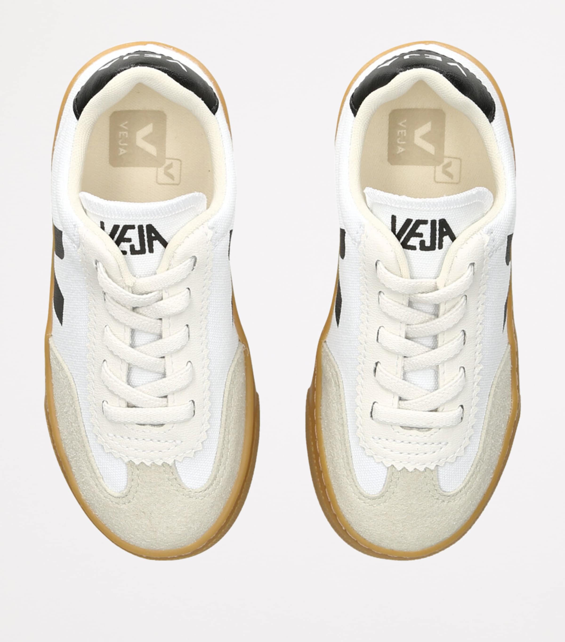 Canvas Volley Sneakers WHITE/BLK Image 4