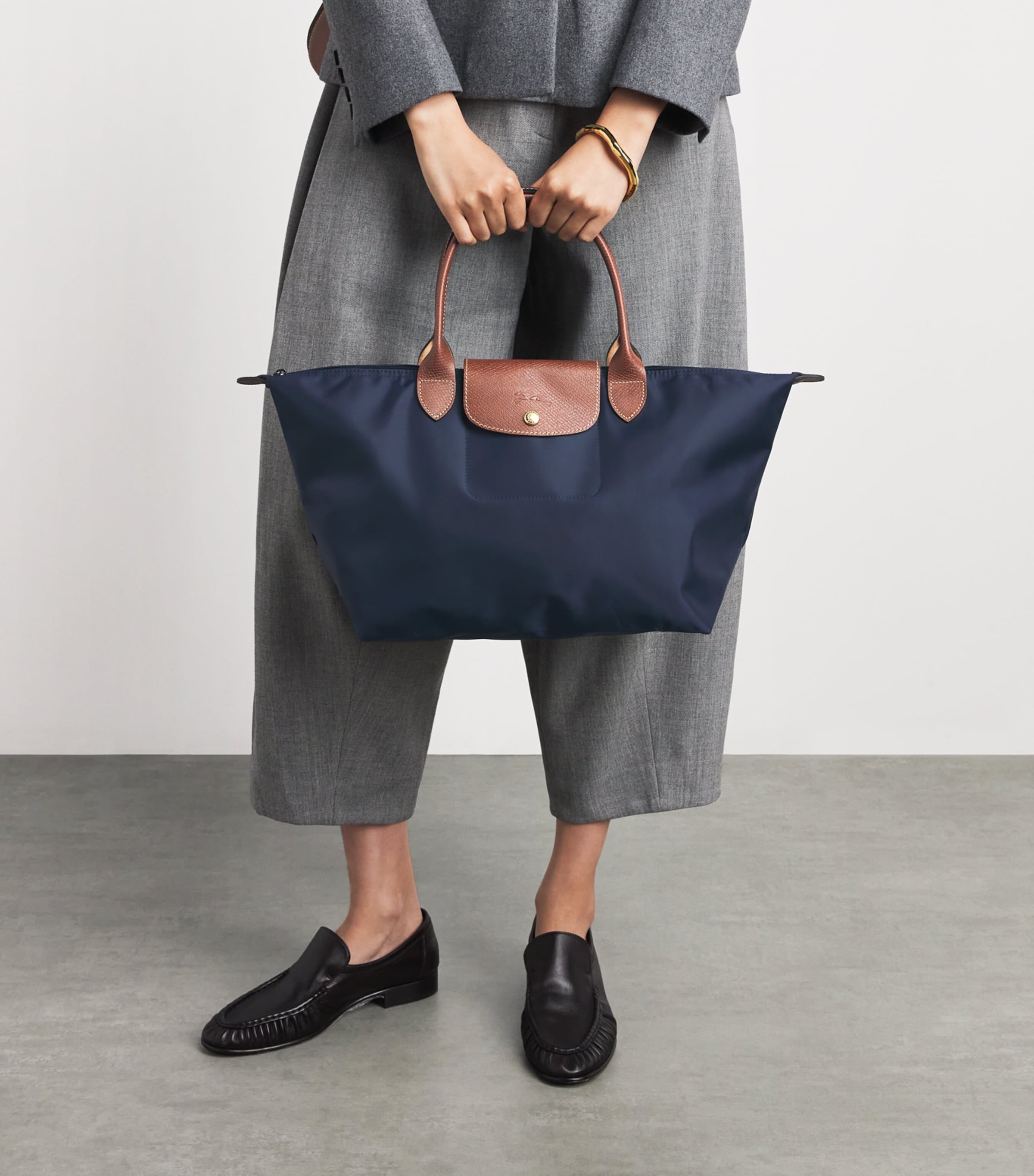 Longchamp Medium Le Pliage Original Handbag Marine Image 4