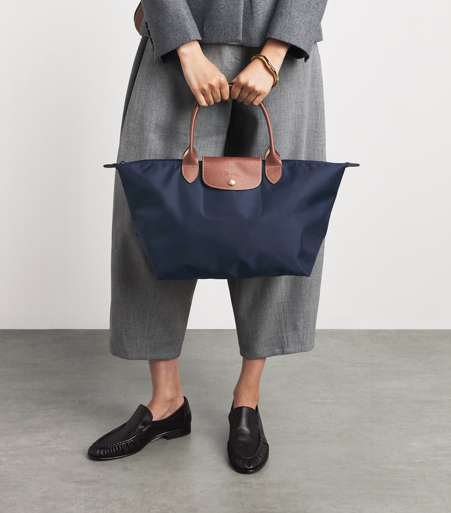 Longchamp Medium Le Pliage Original Handbag Marine Image 4