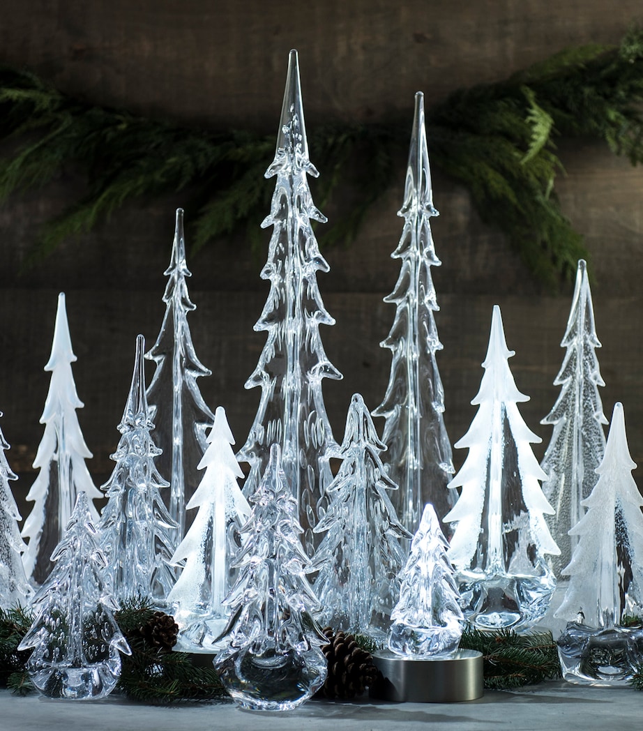 Glass Vermont Snowdrift Christmas Tree Ornament WHITE AND CLEAR Image 3