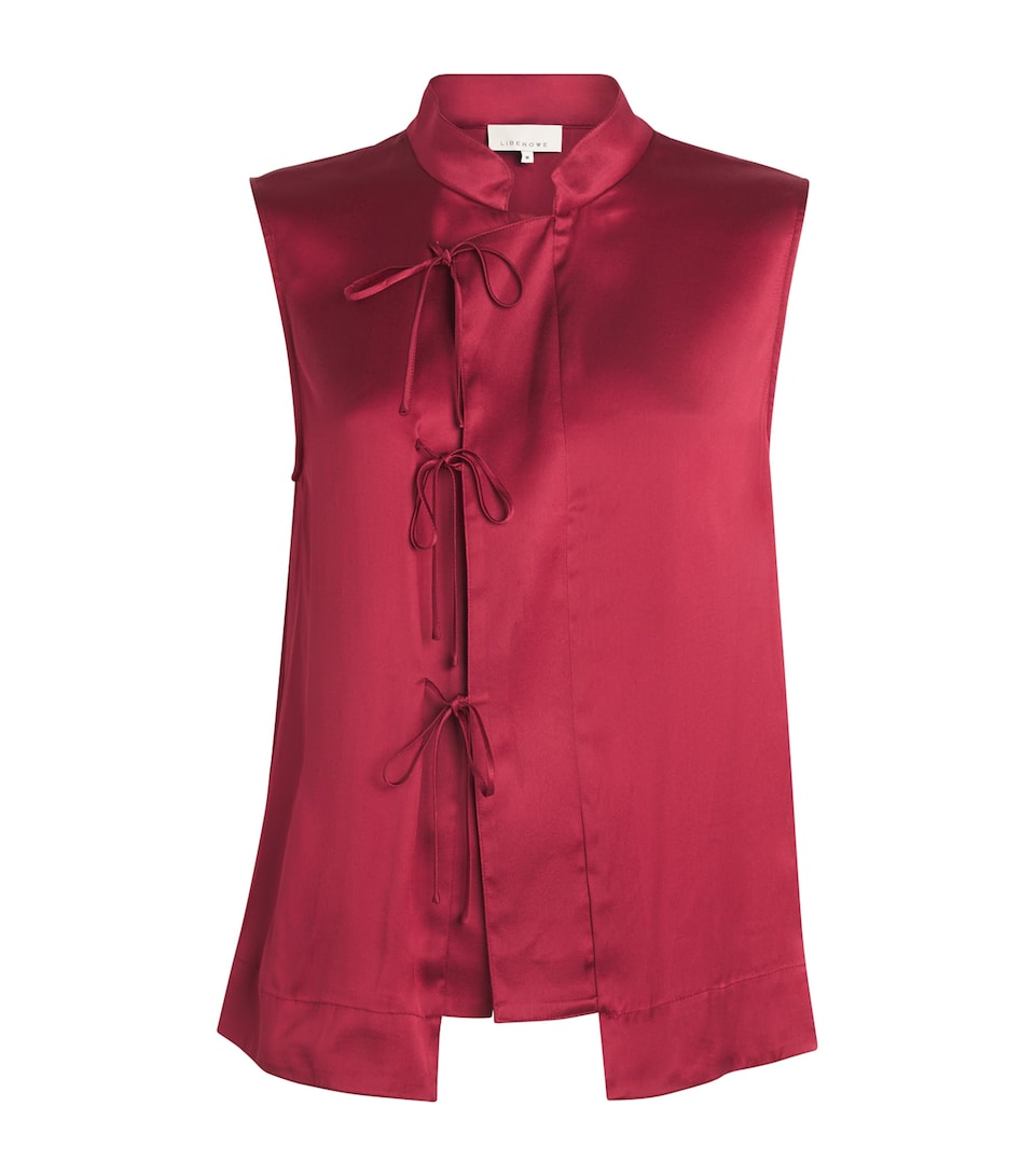 Liberowe Satin Florence Top Raspberry
