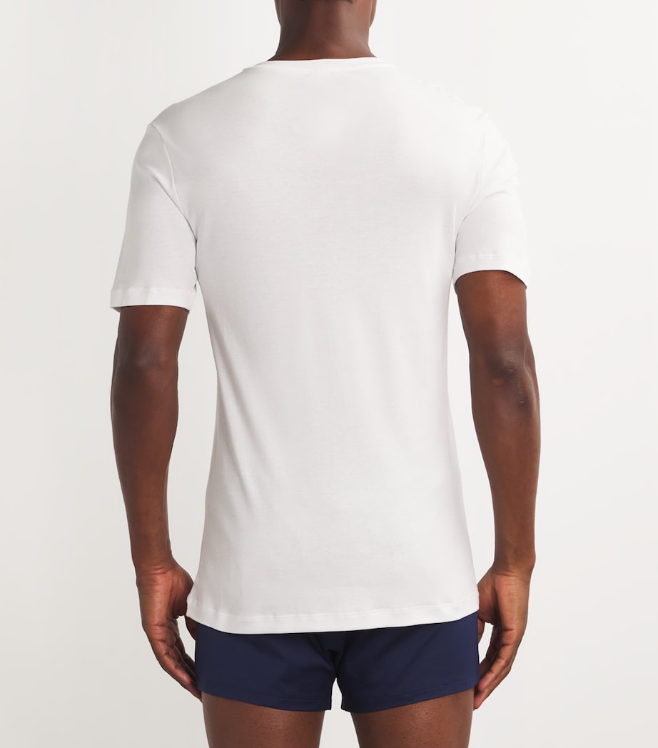 Sea Island Cotton T-Shirt 0101/WHITE Image 3
