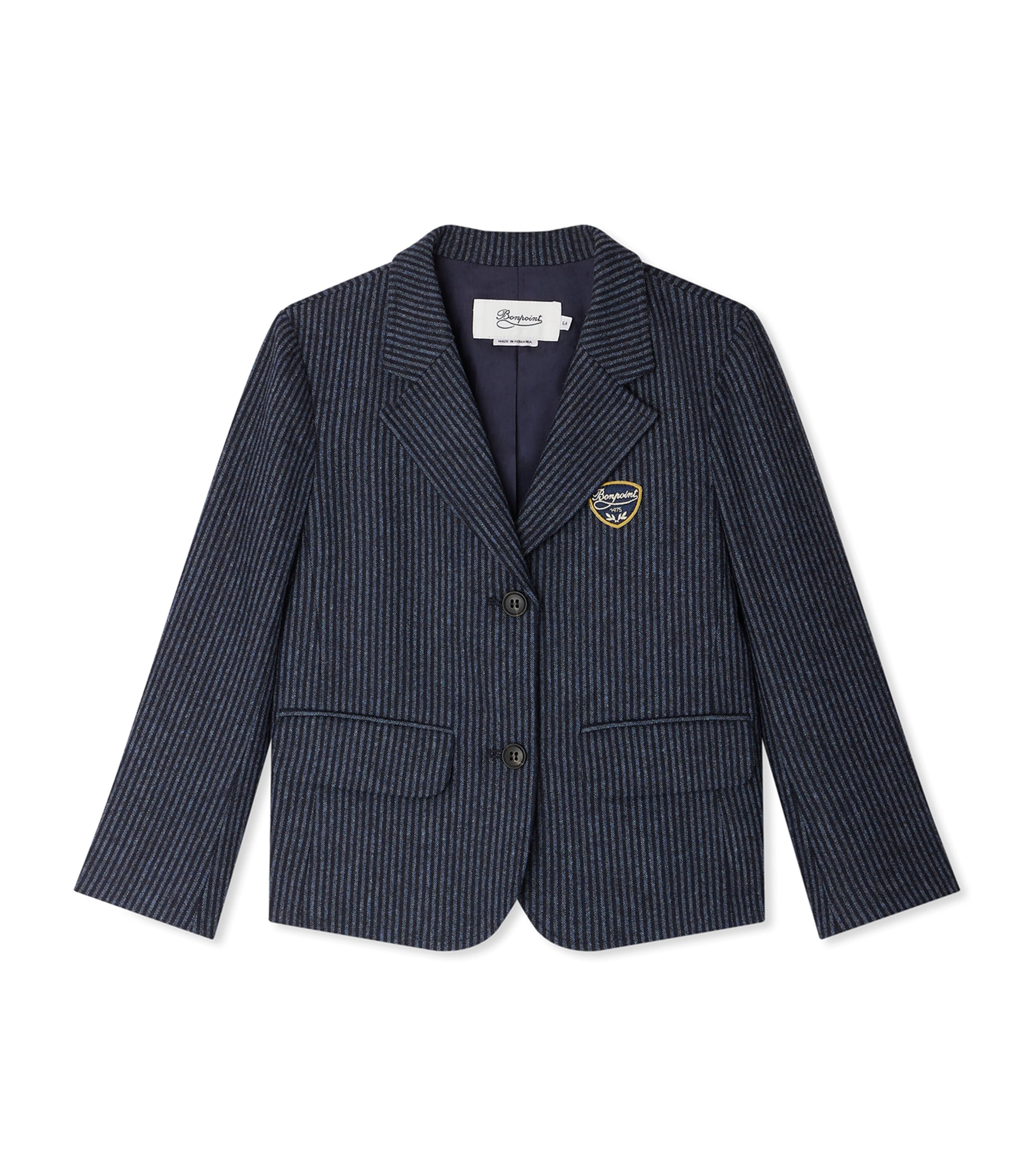 Bonpoint Stripe Jujuba Blazer In Gray