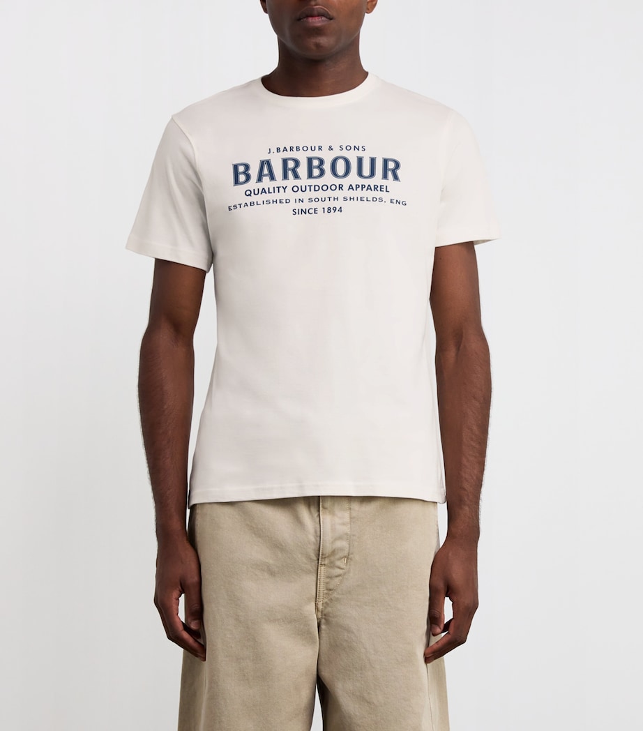 Cotton Moorside Logo T-Shirt WHISPER WHITE Image 3