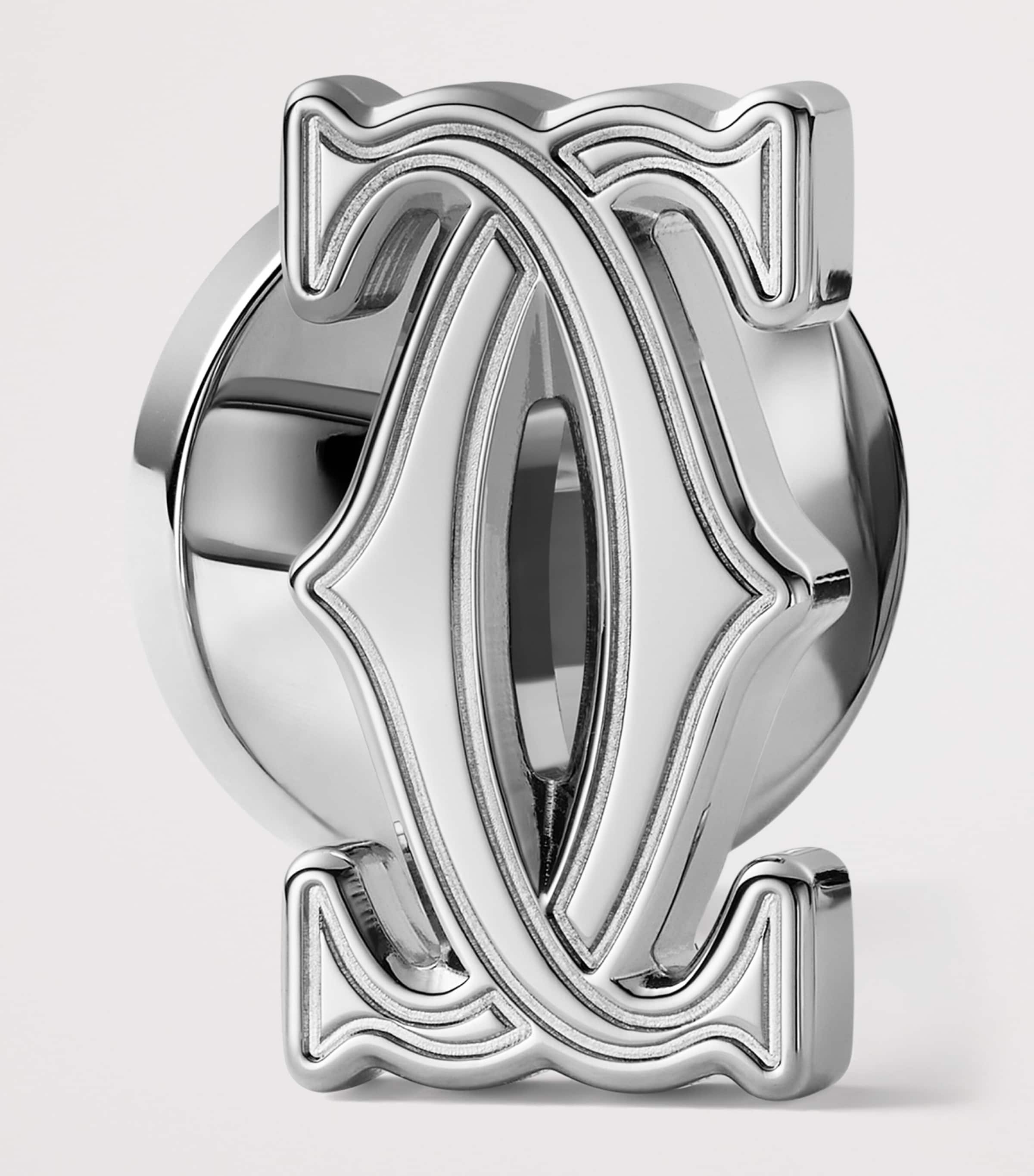 Cartier Sterling Silver Double C de Cartier Cufflinks Silver Image 5