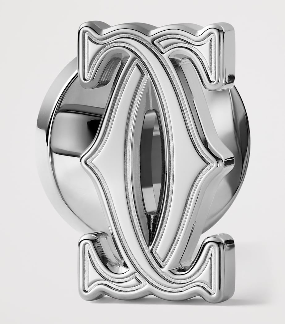 Cartier Sterling Silver Double C de Cartier Cufflinks Silver Image 5