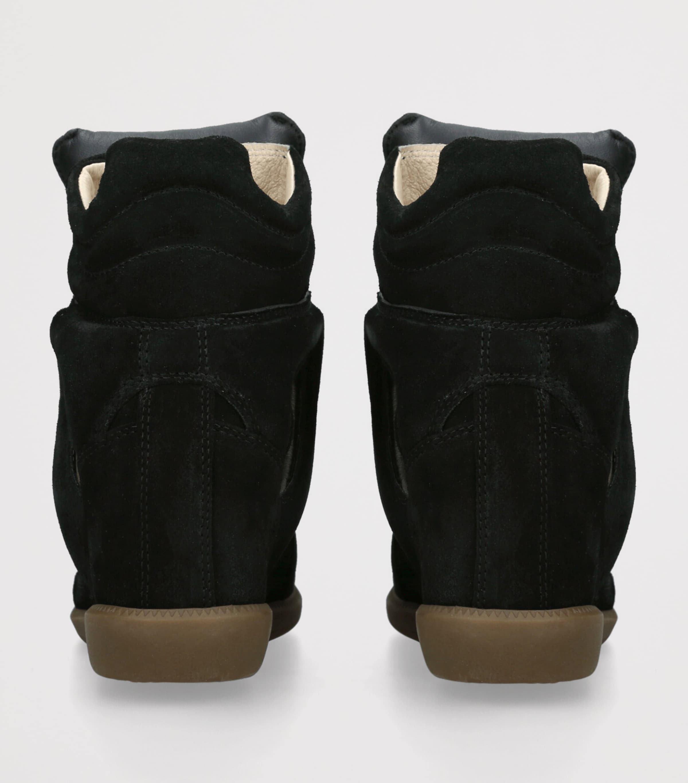Suede Bekett Wedge Sneakers 50 BLACK Image 2