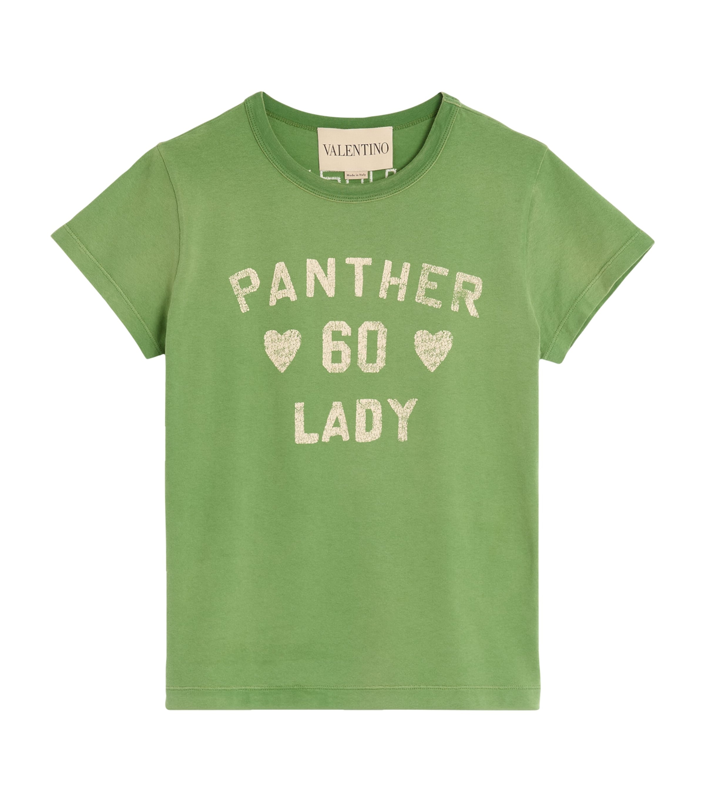 Valentino Playful Printed Cotton T-shirt With Bold Lettering