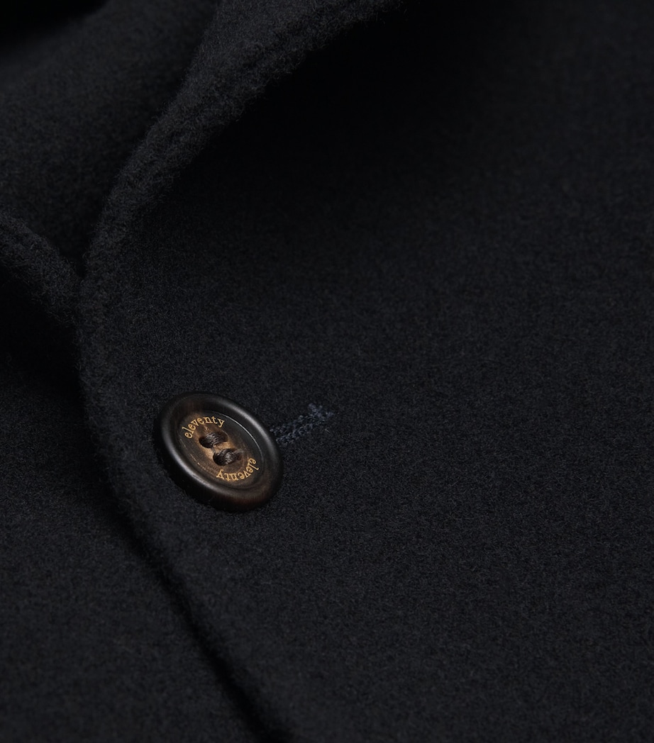Eleventy Mens Wool Overshirt Blu Image 6