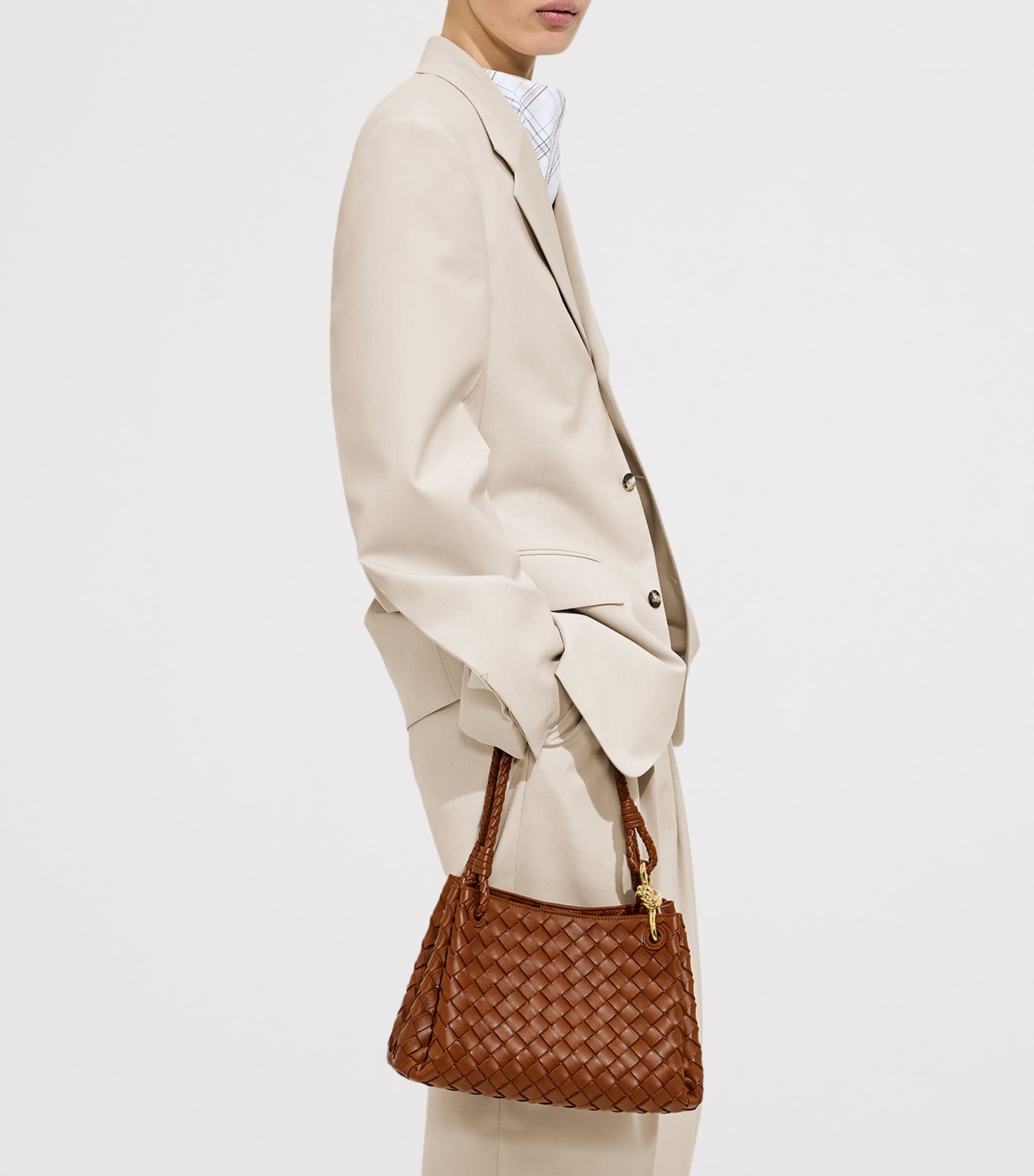 Bottega Veneta Leather Parachute Shoulder Bag Image 2
