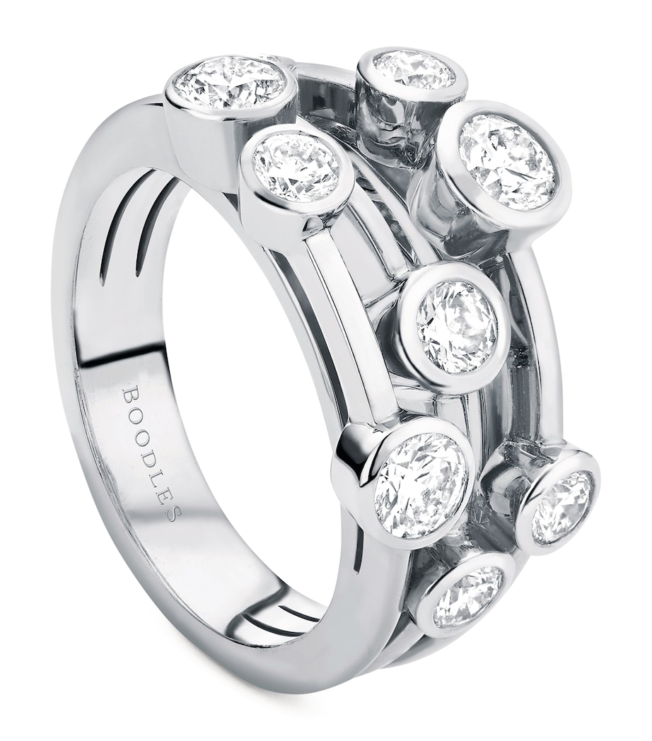 Platinum and Diamond Classic Raindance Ring PLATINUM Image 1