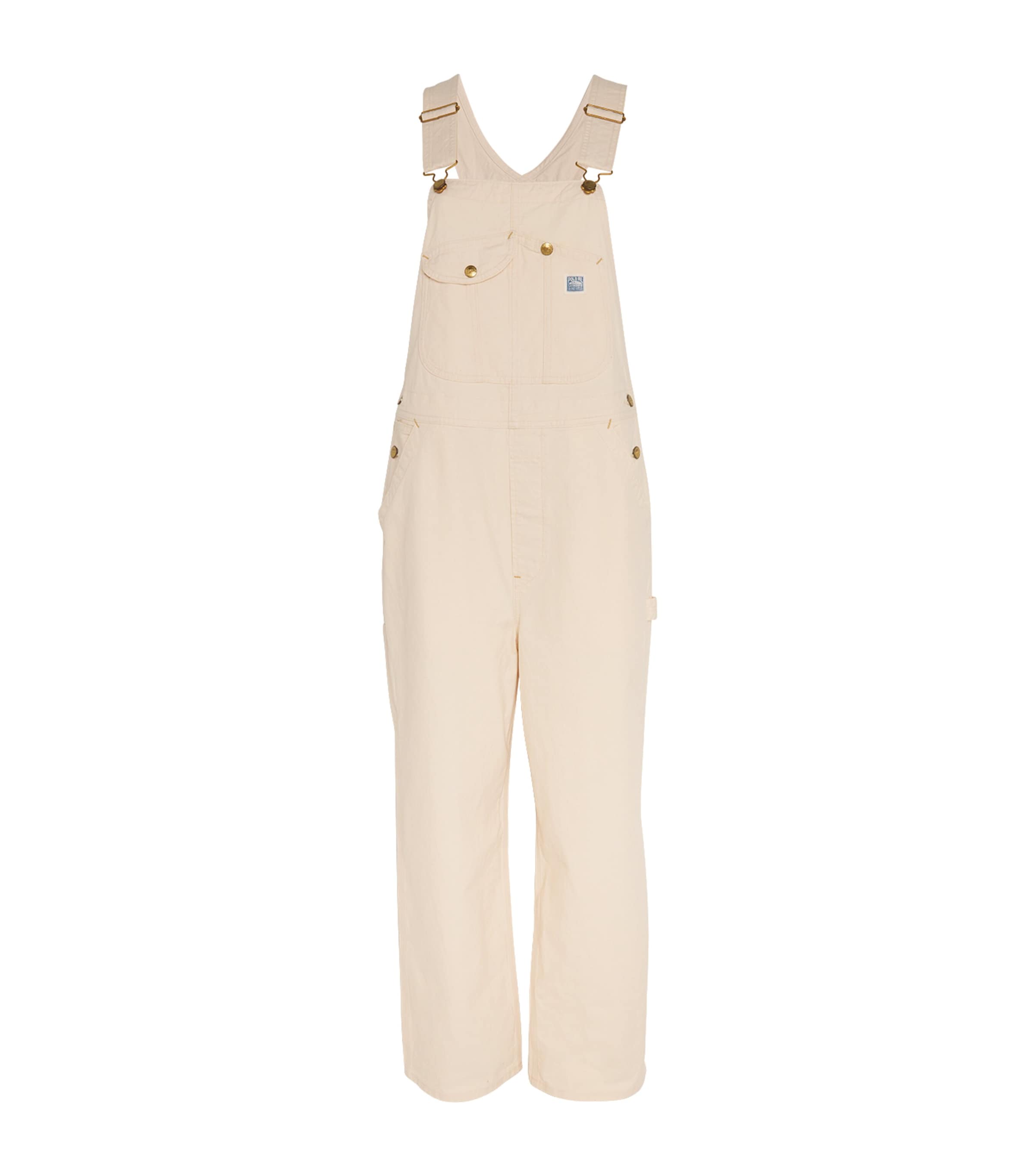 Polo Ralph Lauren Denim Dungarees In White