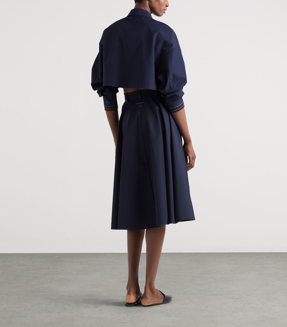 Prada Womens A-Line Midi Skirt Image 3