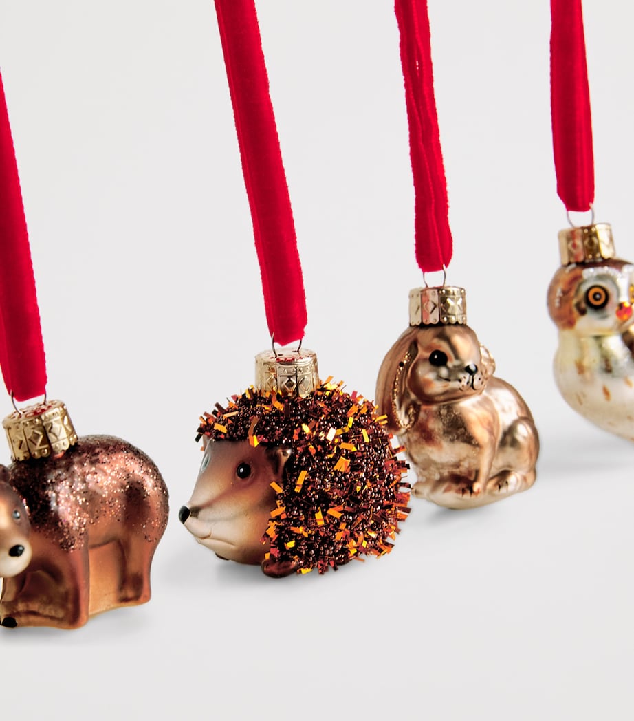 Woodland Creature Ornaments (Set of 5) MULTI Image 3