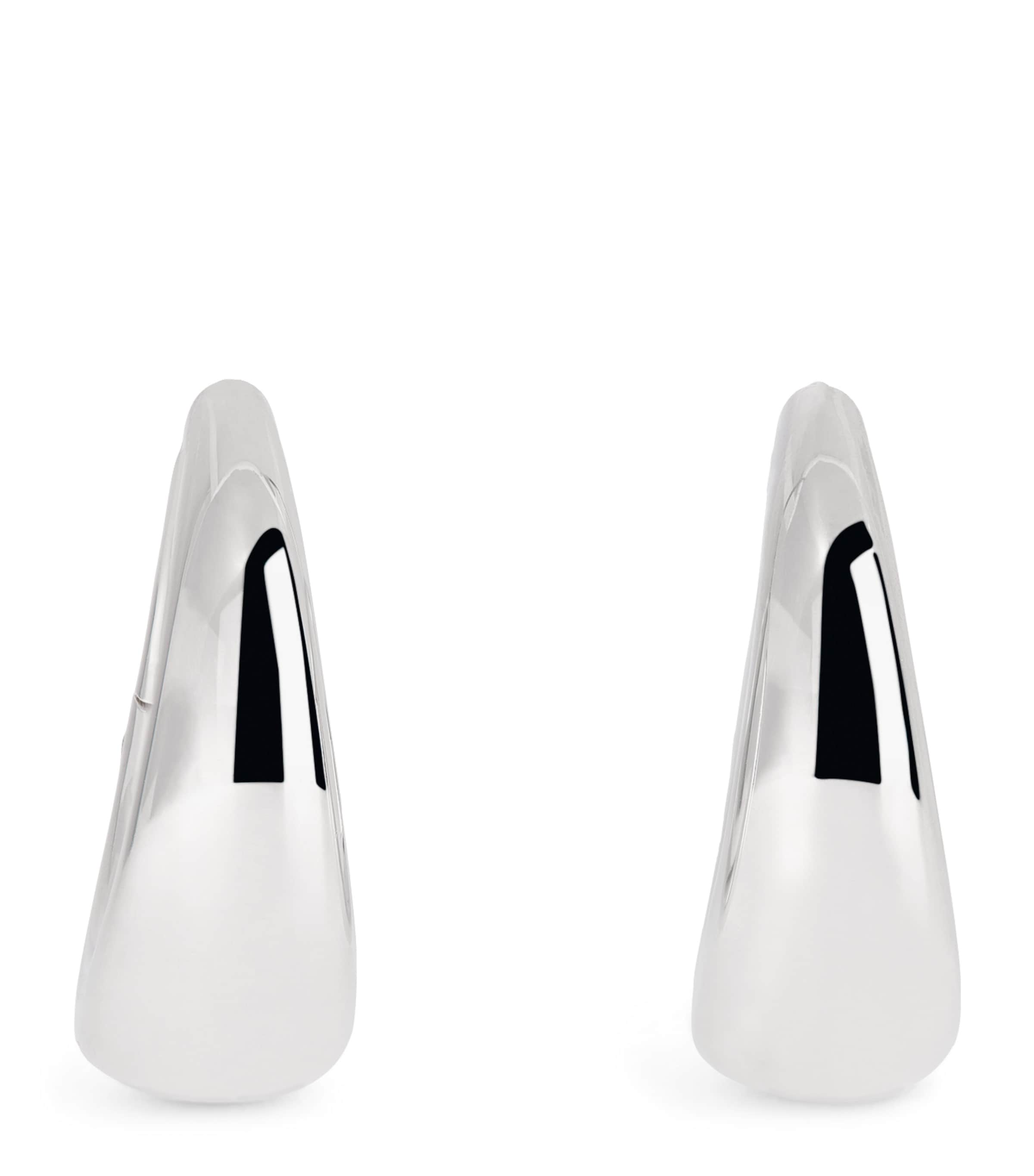 Lie Studio Sterling Silver The Andrea Hoop Earrings In Silver
