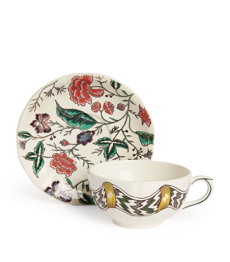 Dominoté Breakfast Cup & Saucer Set MULTI Image 2