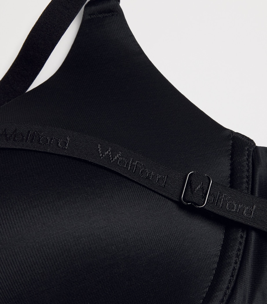 Wolford Womens Sheer Touch Push-Up Bra Black Image 4