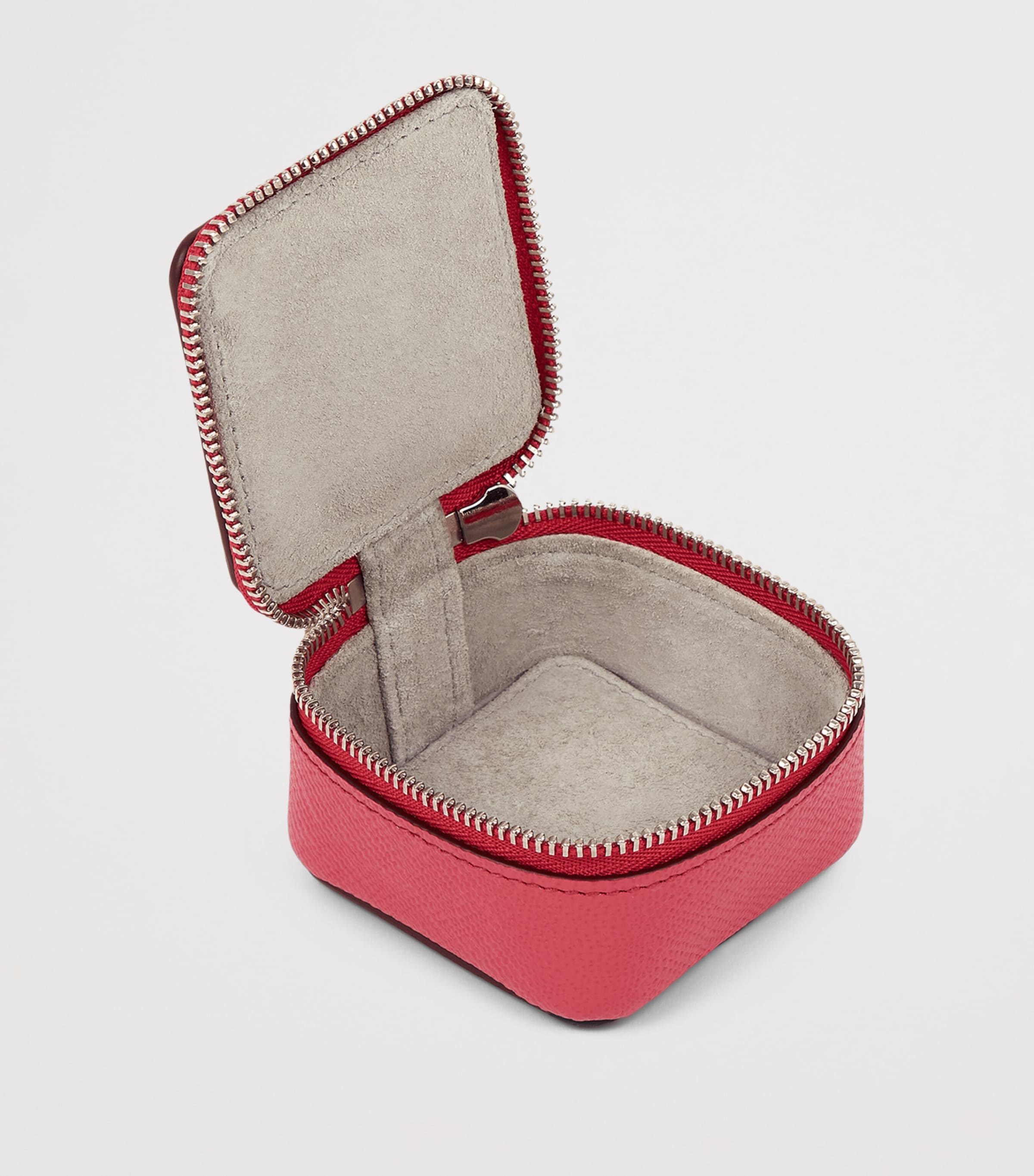 Panama Leather Trinket Case RASPBERRY Image 3