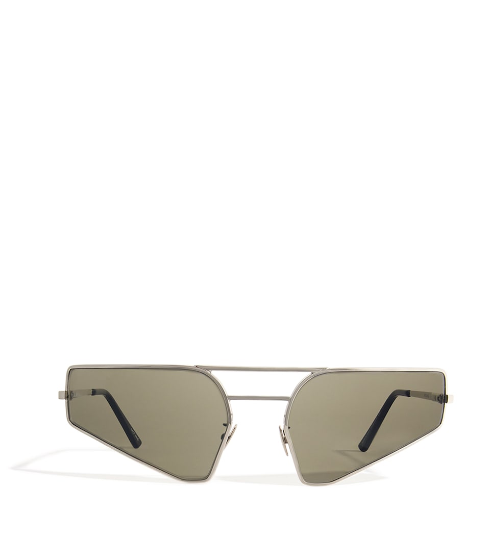 Rick Owens Stainless Steel RG0000015 Prong Sunglasses Tpl/blklns