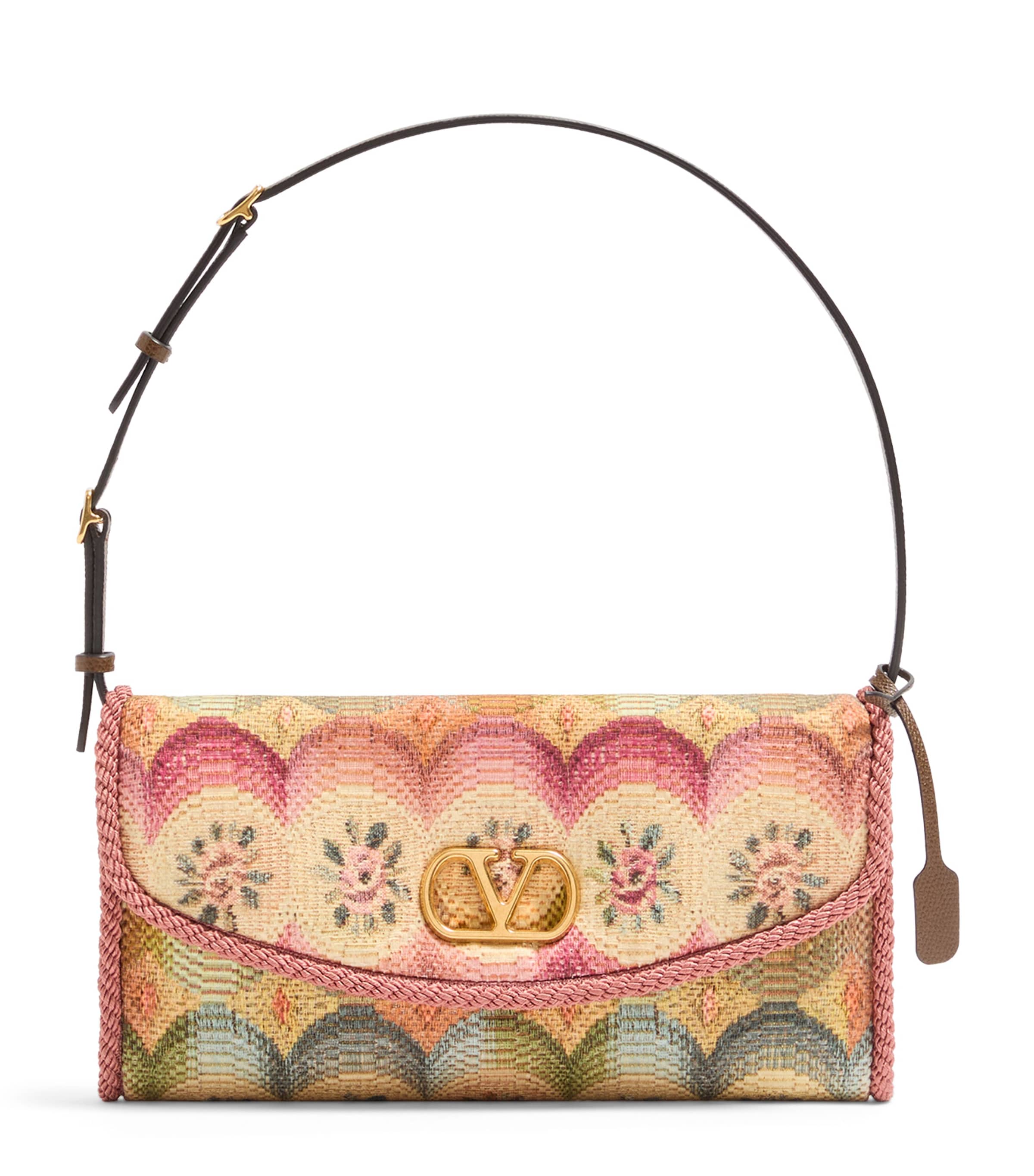 Small Floral Jacquard DeVain Shoulder Bag CYN Image 1
