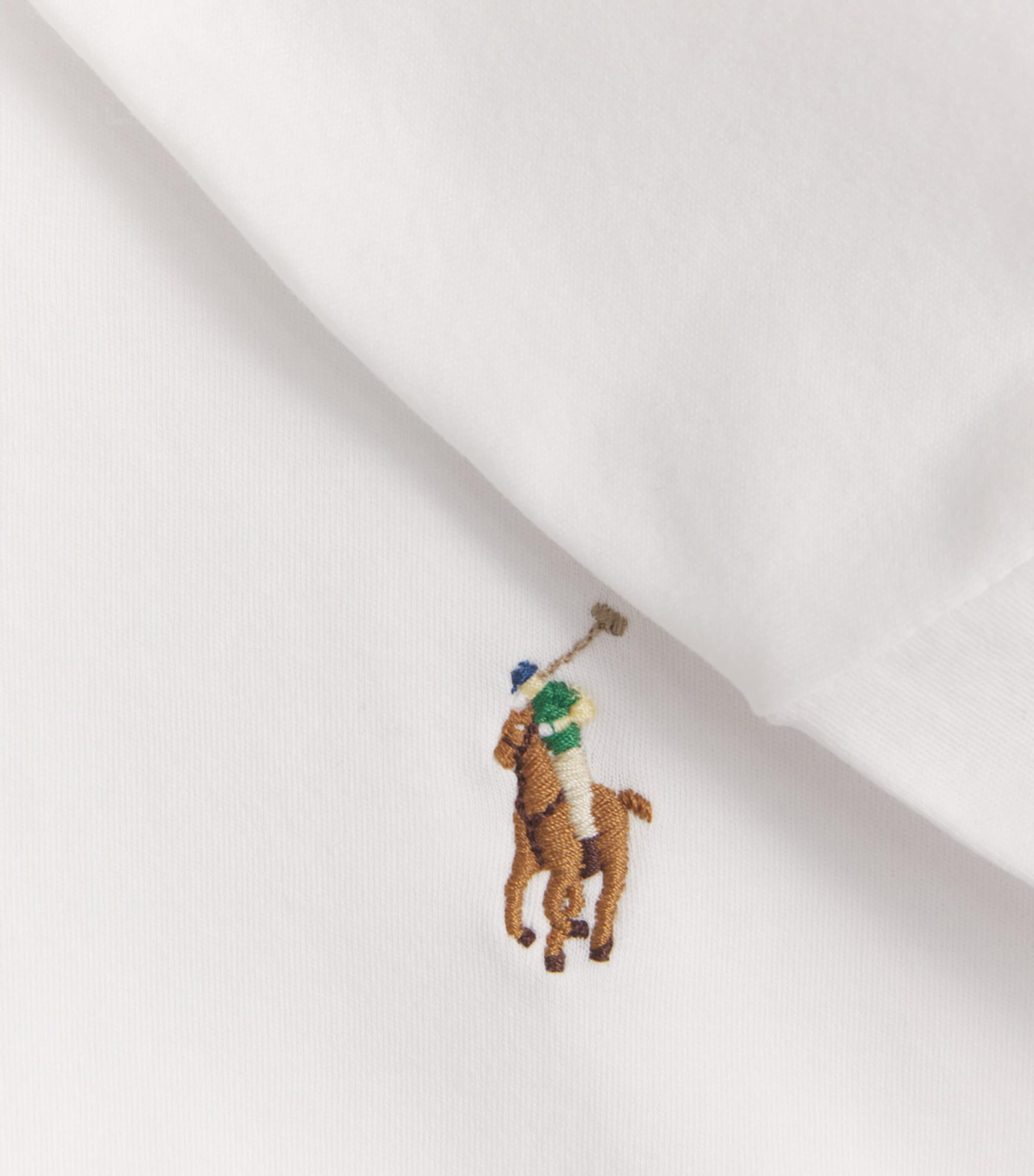 Polo Ralph Lauren Mens Pima Cotton Polo Pony T-Shirt White Image 5