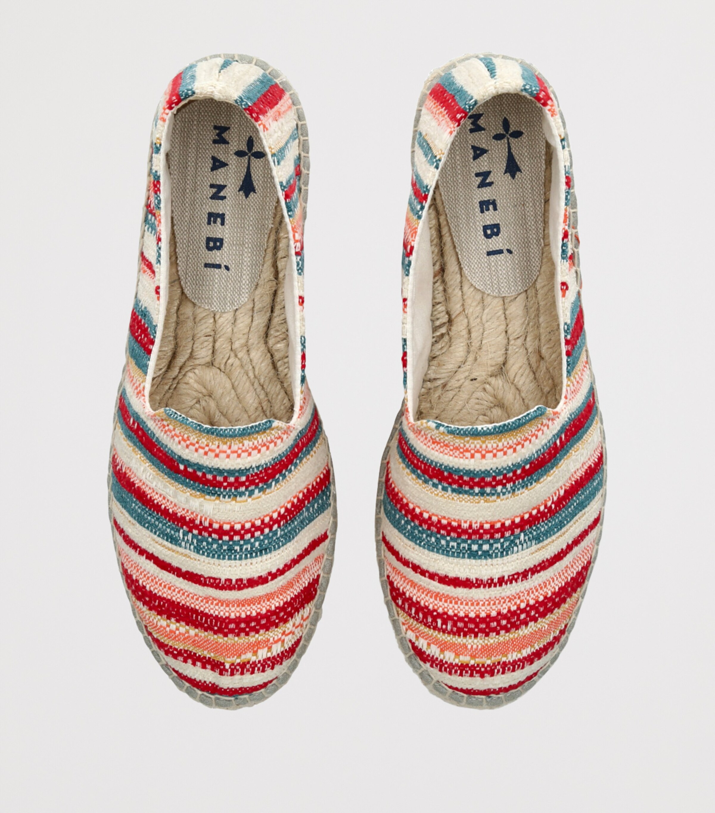 Manebi Multi Cotton Stripe Espadrilles | Harrods US