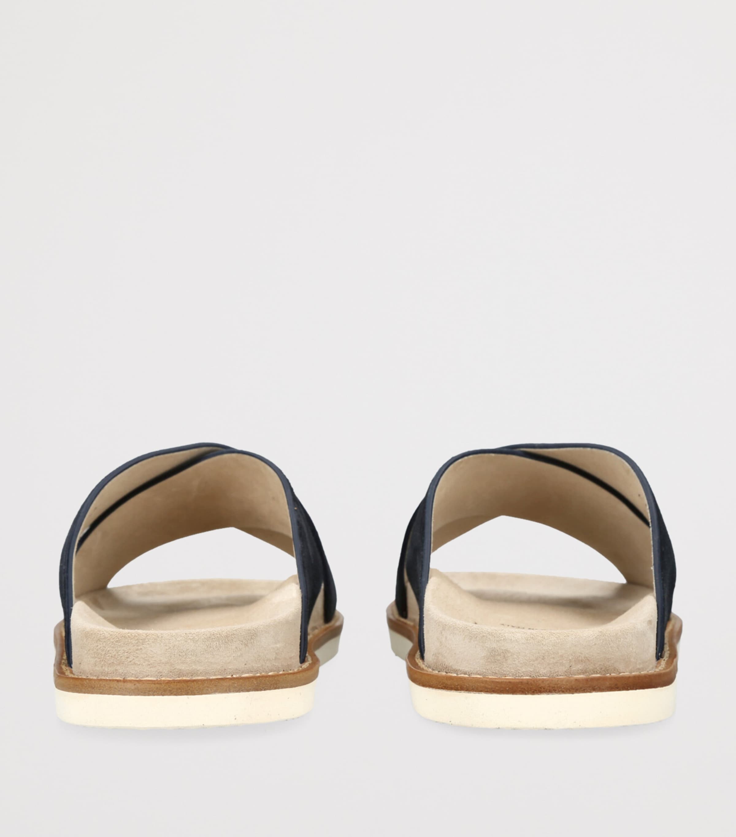 Suede Crossover Sandals NAVY Image 2