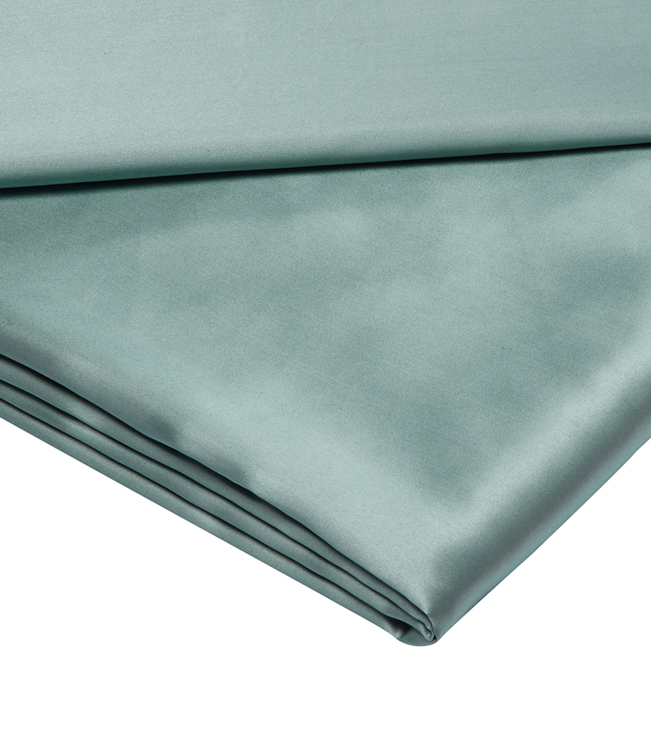 Silk King Flat Sheet (280cm x 310cm) GREEN Image 1