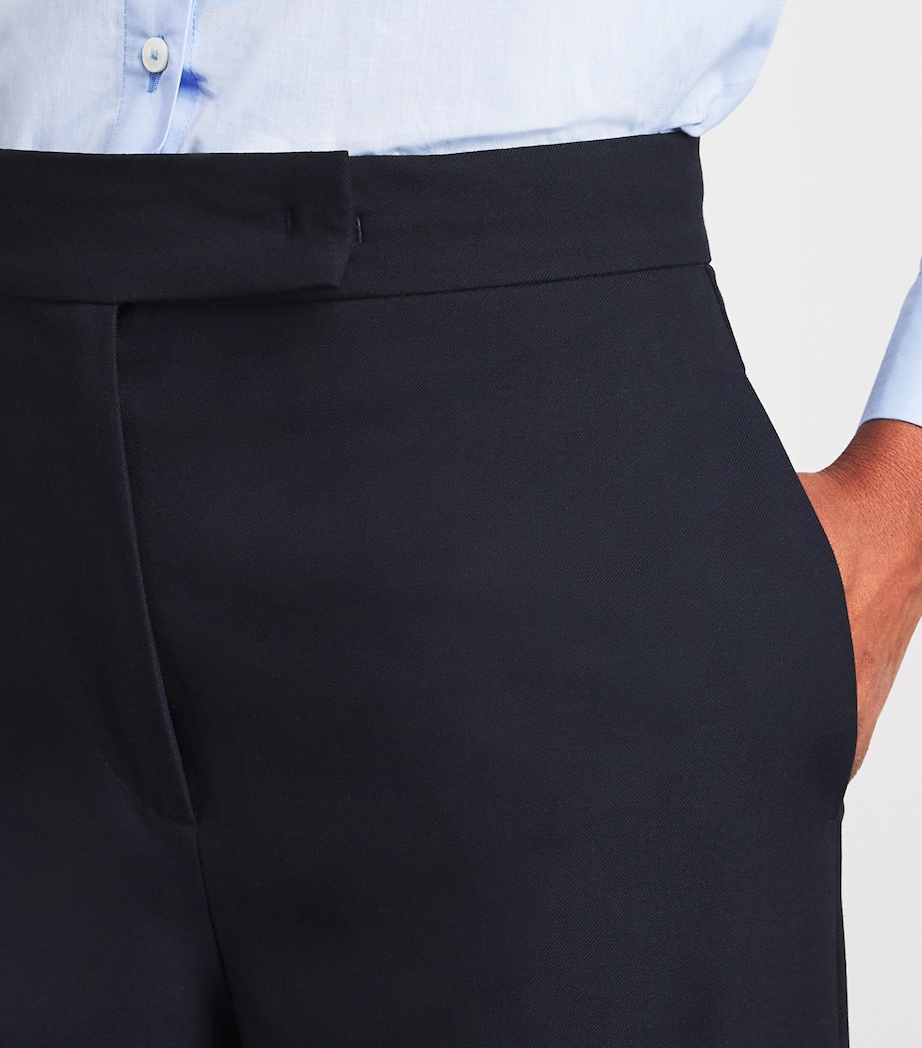 Wide-Leg Trousers NAVY Image 6