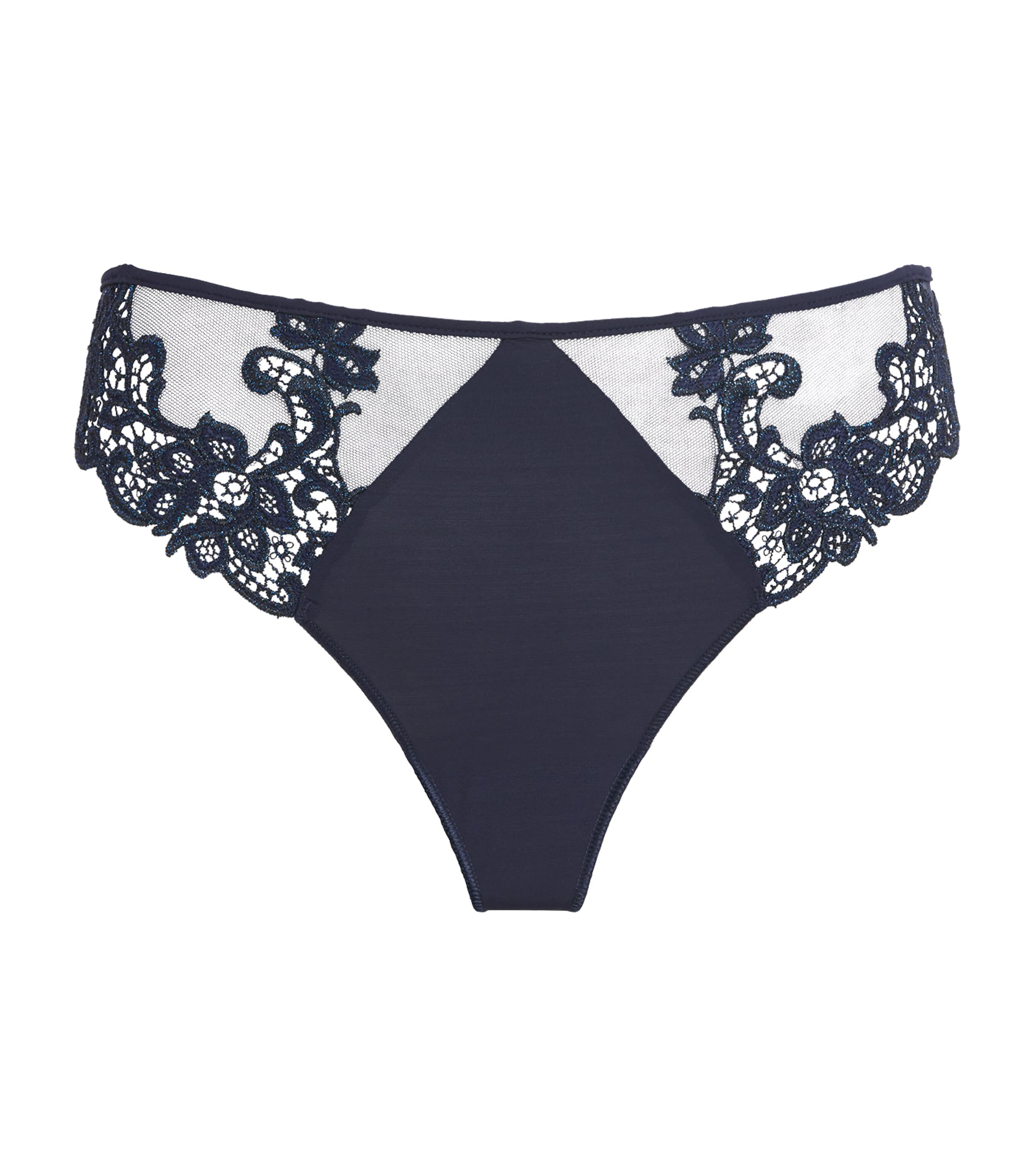 Lace Saga Tanga Thongs 556 SAPPHIRE Image 1