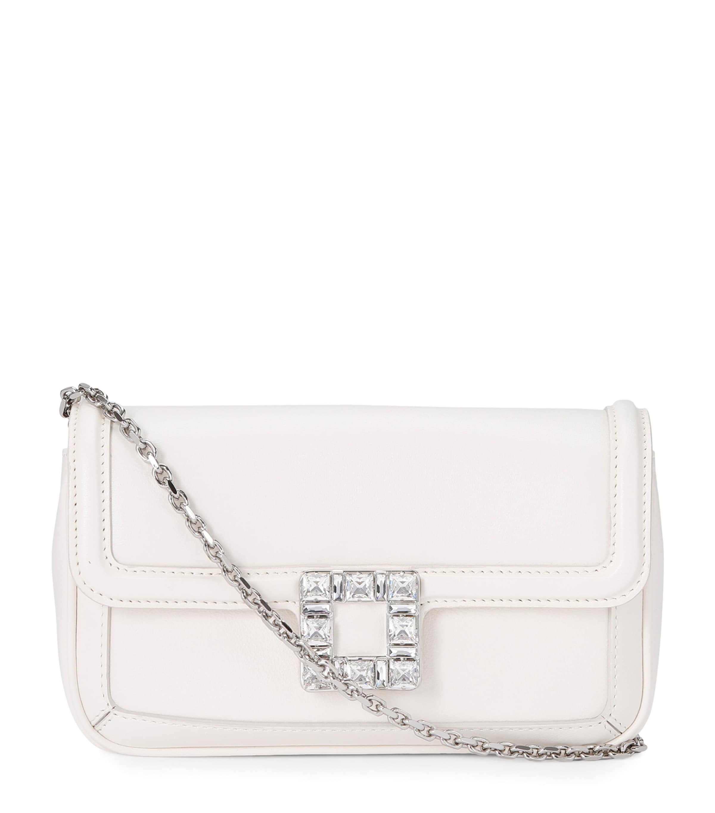Roger Vivier Leather Jeu de Fille Clutch Bag | Harrods US