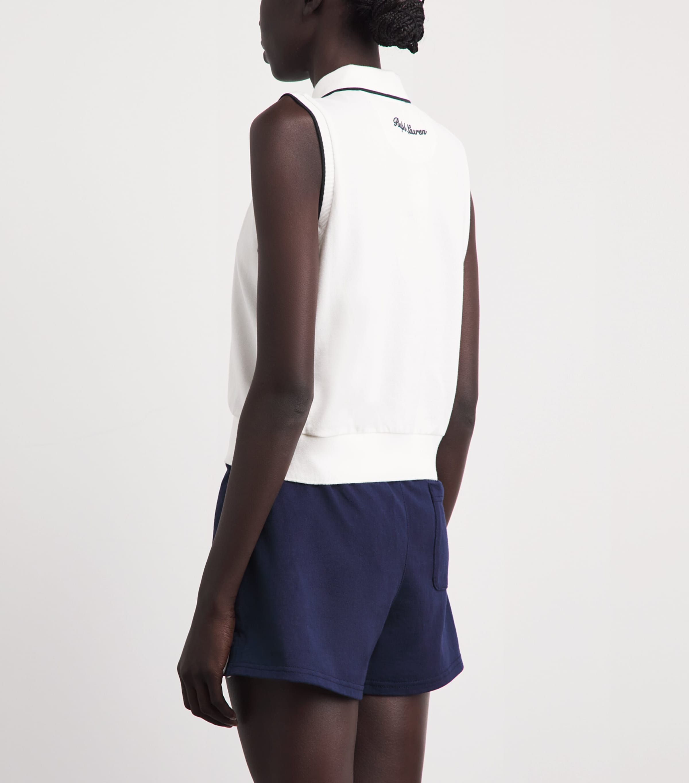 Polo Ralph Lauren Womens x Wimbledon Sleeveless Polo Shirt White Image 5